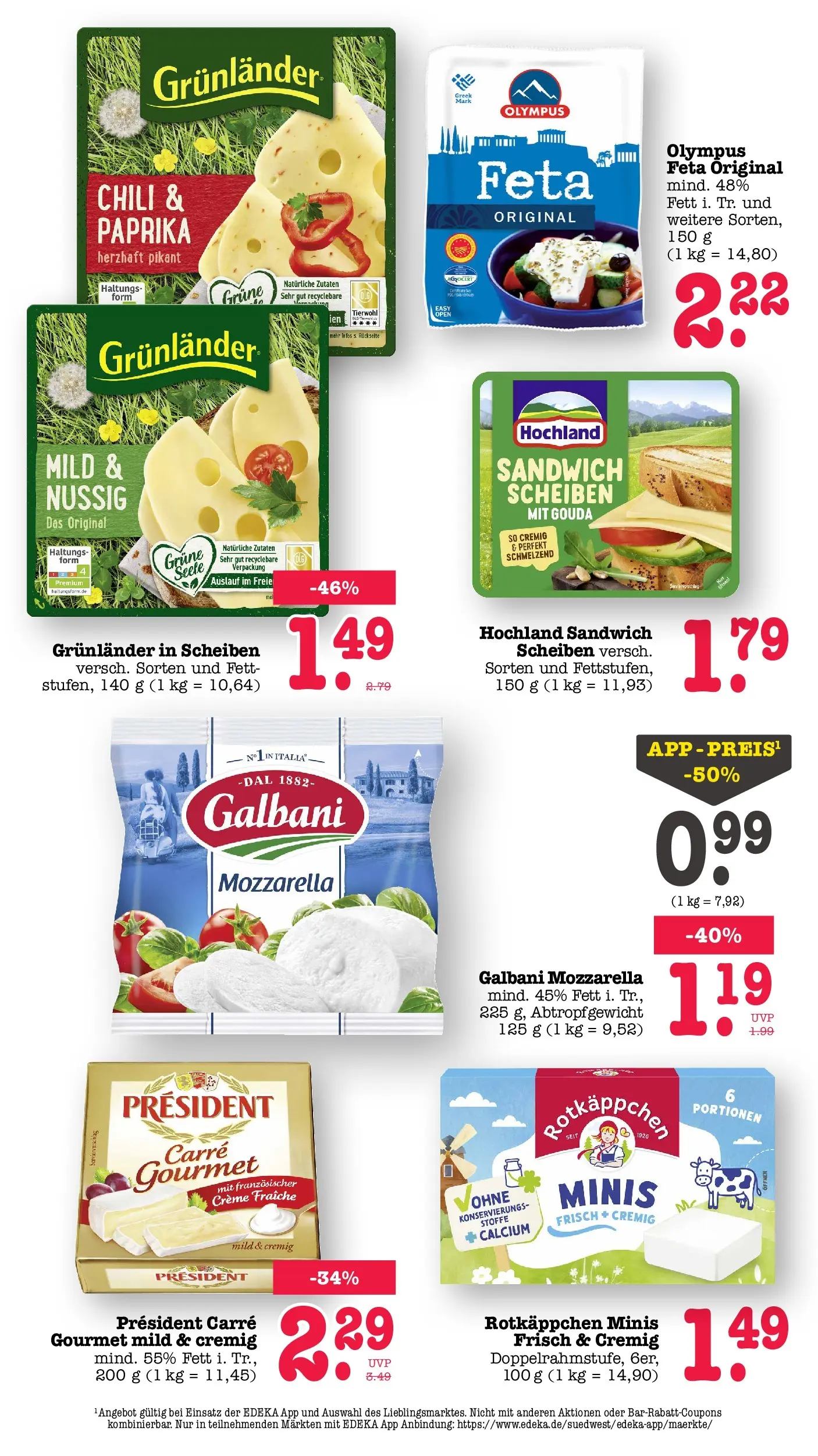 Edeka Prospekt Offenbach (ab 03.08.2026) ยป Angebote Online | Seite: 24 | Produkte: Mozzarella, Grunlander, Chili, Rotkรคppchen Edeka Prospekt Offenbach (ab 03.08.2026) ยป Angebote Online | Seite: 24 | Produkte: Mozzarella, Grunlander, Chili, Rotkรคppchen