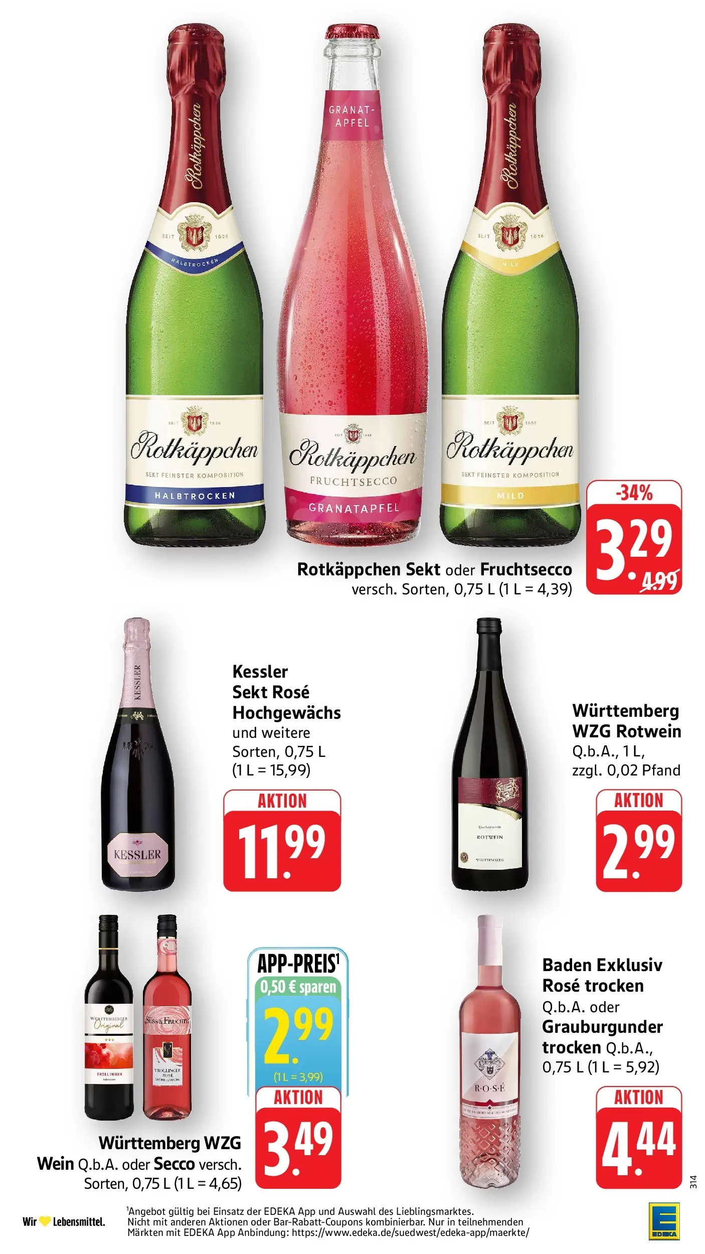 Edeka Prospekt Mühlheim / Donau (ab 03.08.2026) » Angebote Online | Seite: 28 | Produkte: Rotwein, Sekt, Rotkäppchen, Wein