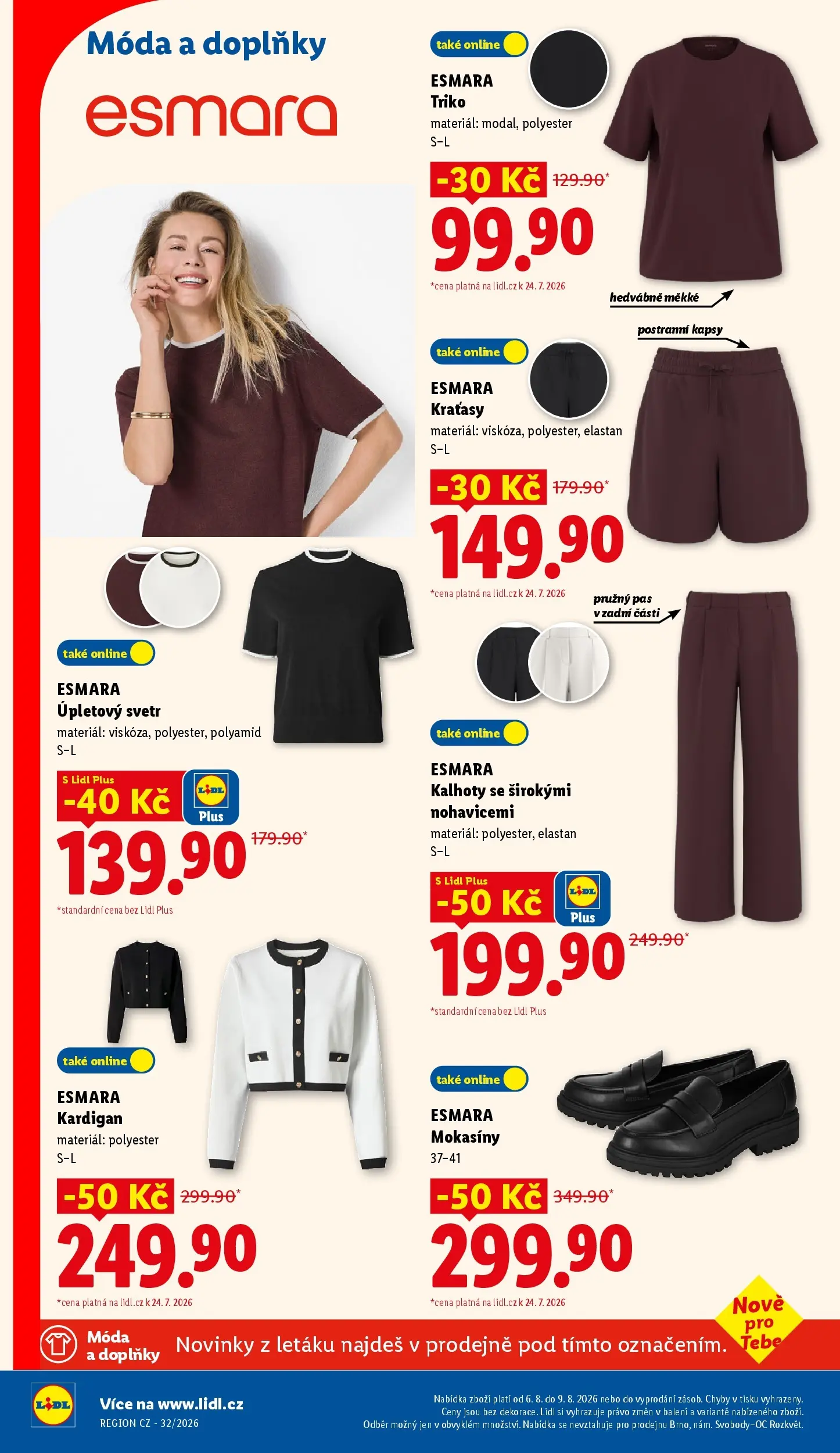 Lidl leták od 03.08.2026 - Nový akční leták | Strana: 24 | Produkty: Svetr, Kalhoty, Kraťasy, Mokasíny