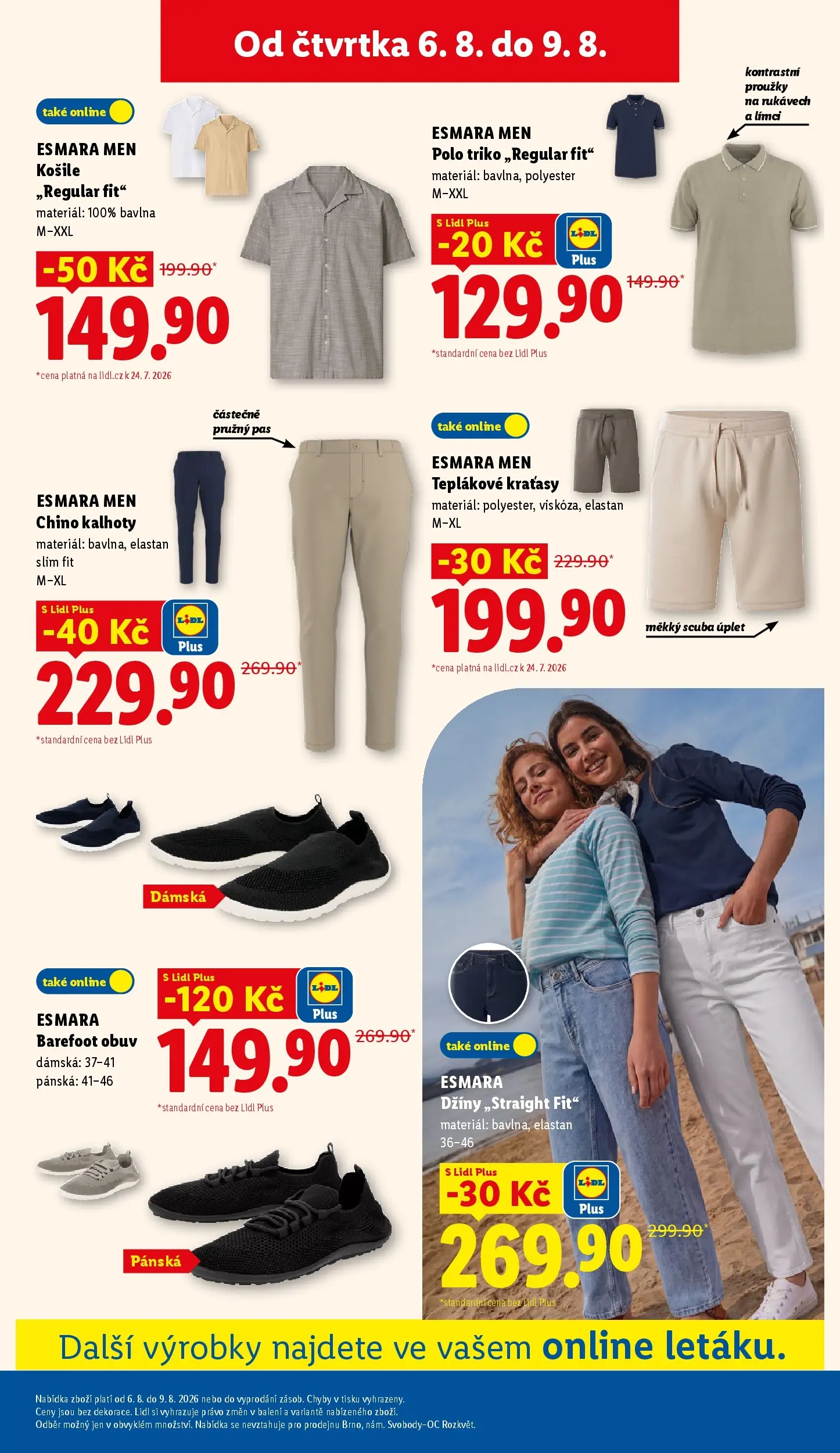 Lidl leták od 03.08.2026 - Nový akční leták | Strana: 25 | Produkty: Košile, Kalhoty, Obuv, Pants