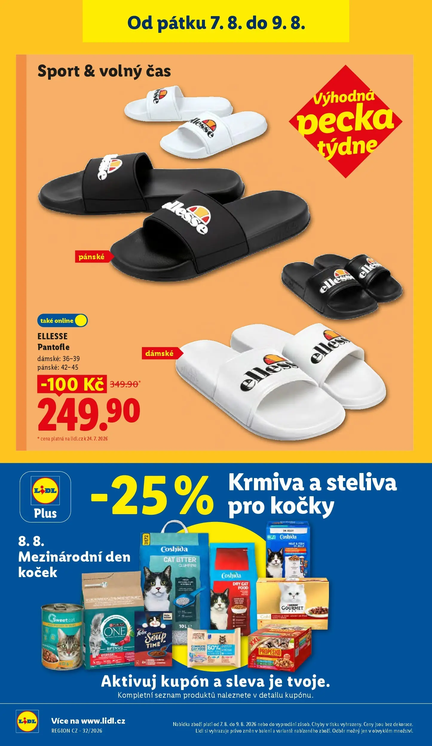 Lidl leták od 03.08.2026 - Nový akční leták | Strana: 28 | Produkty: Felix, Gourmet, Pantofle, Propesko