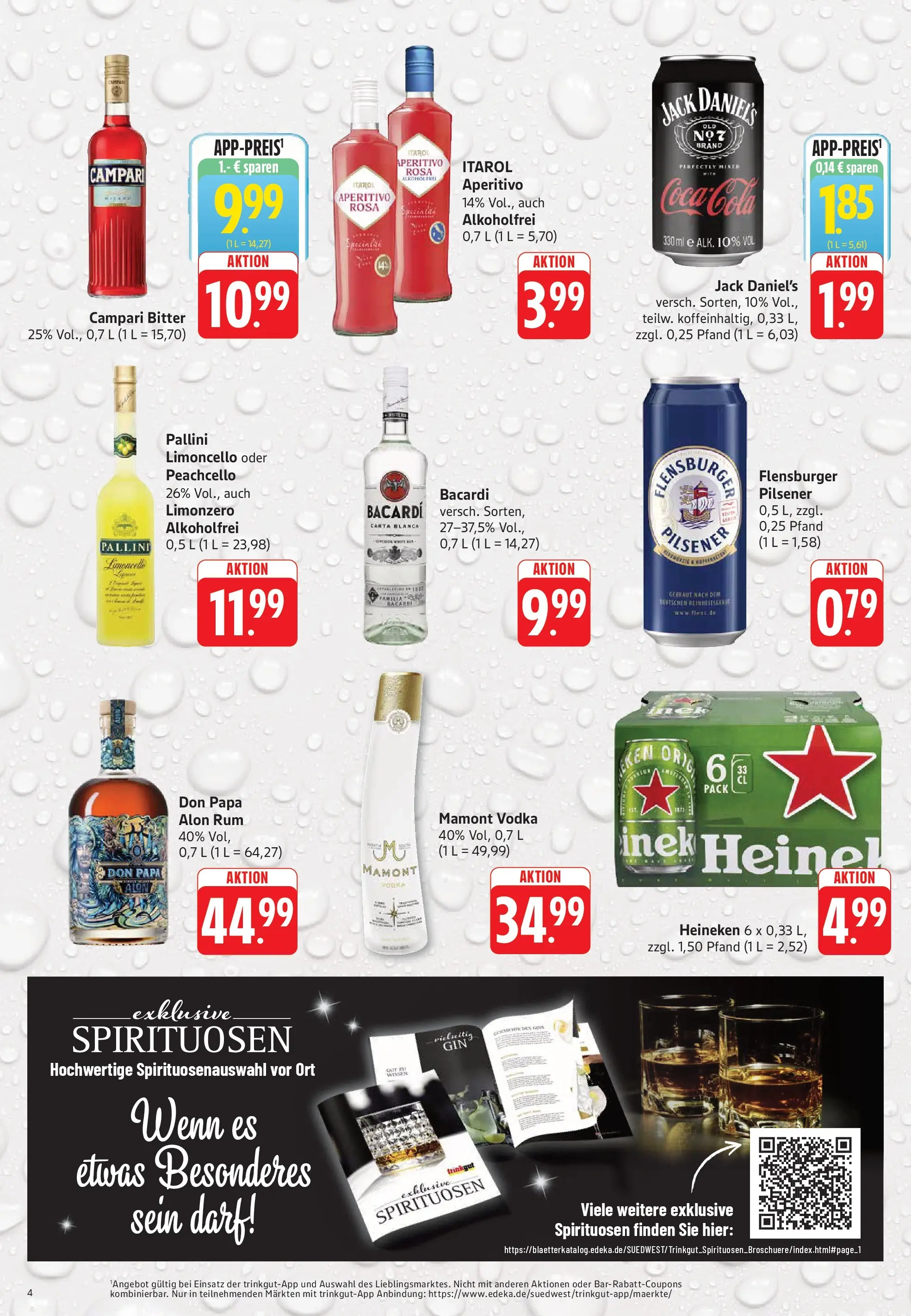 Trinkgut Prospekt Bad Kreuznach (ab 03.08.2026) » Angebote online | Seite: 4 | Produkte: Coca cola, Rum, Jack Daniel's, Limoncello
