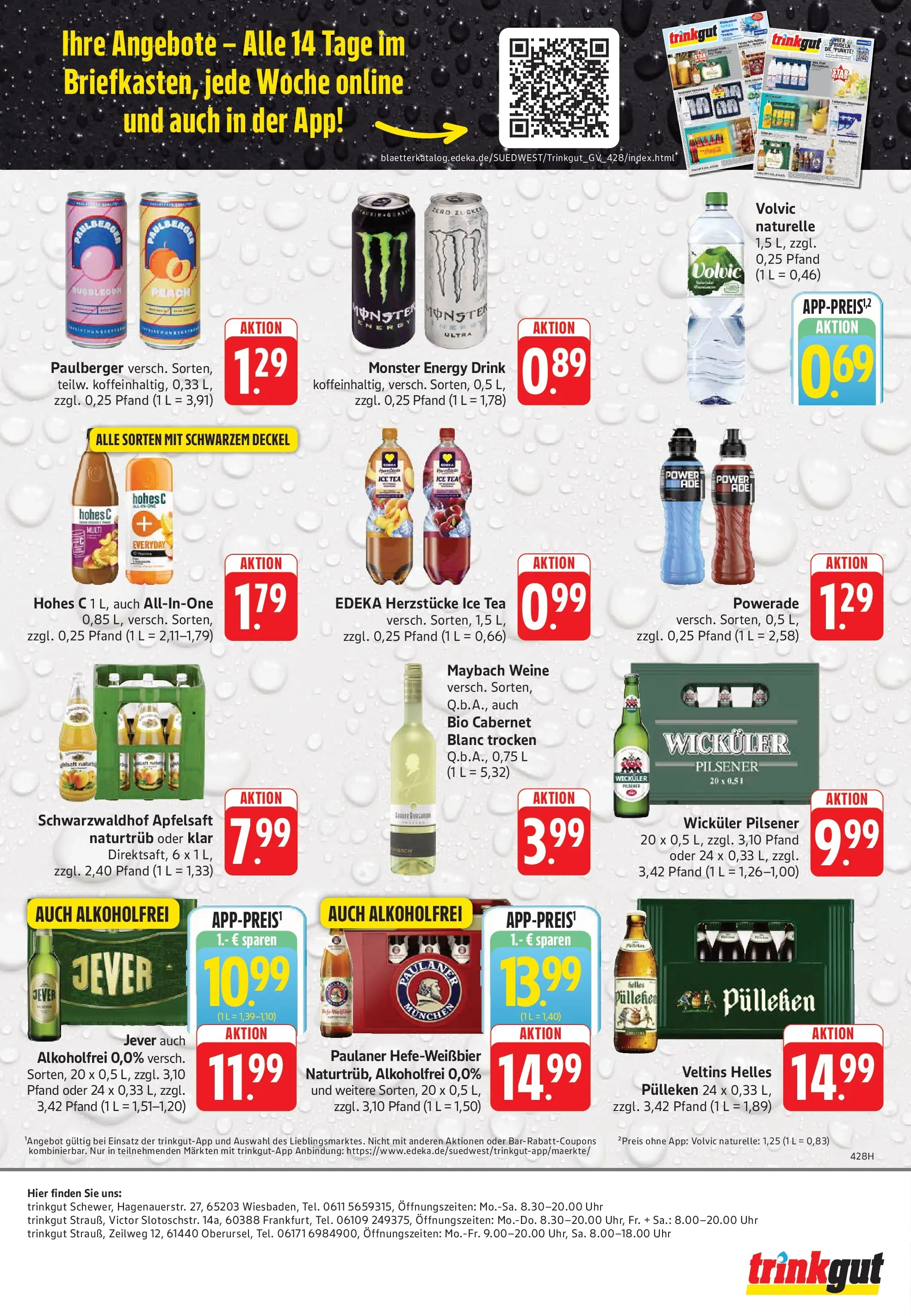 Trinkgut Prospekt Oberursel (ab 03.08.2026) » Angebote online | Seite: 6 | Produkte: Energy, Apfelsaft, Jever, Uhr