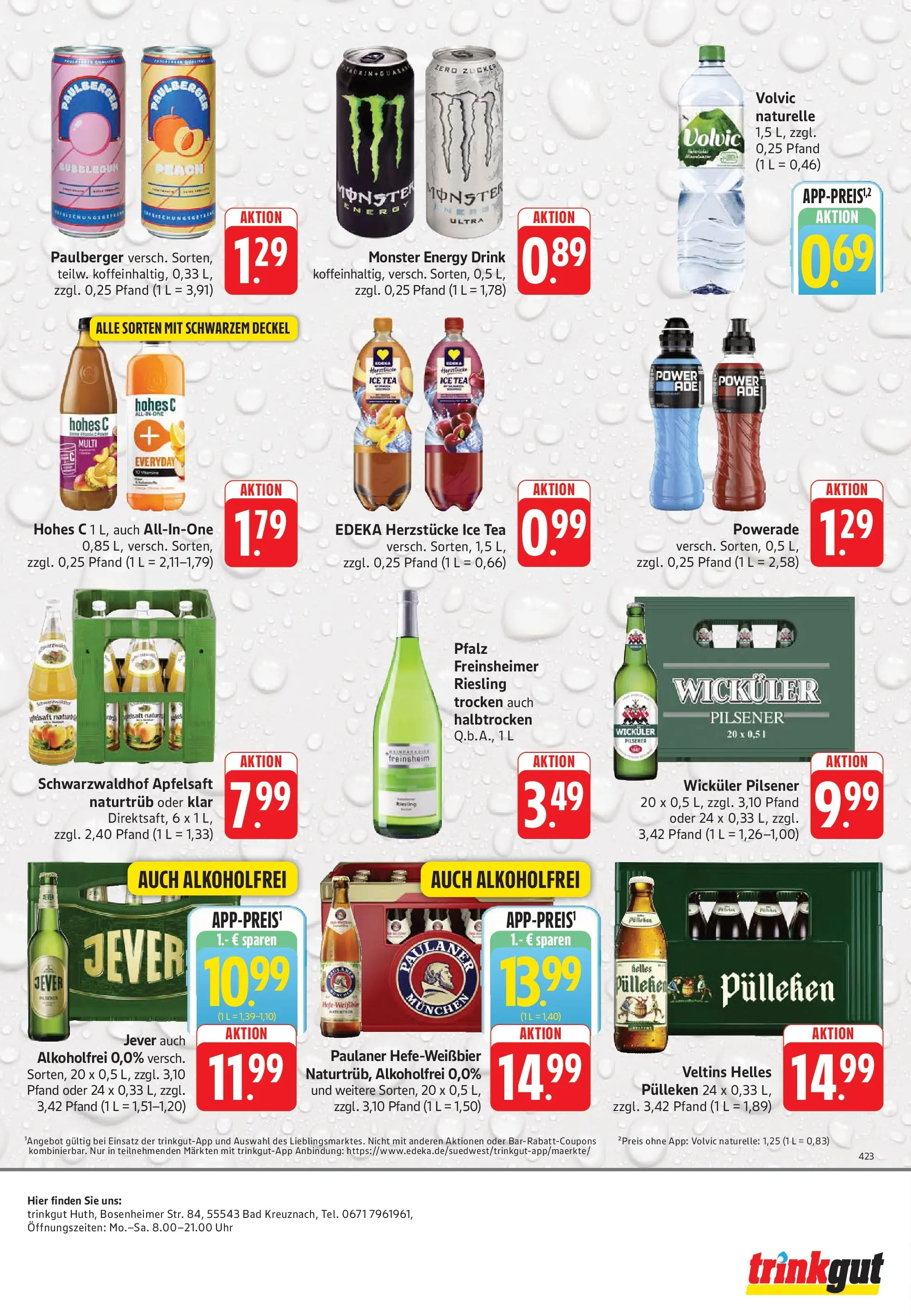 Trinkgut Prospekt Bad Kreuznach (ab 03.08.2026) » Angebote online | Seite: 6 | Produkte: Apfelsaft, Zucker, Hohes c, Volvic