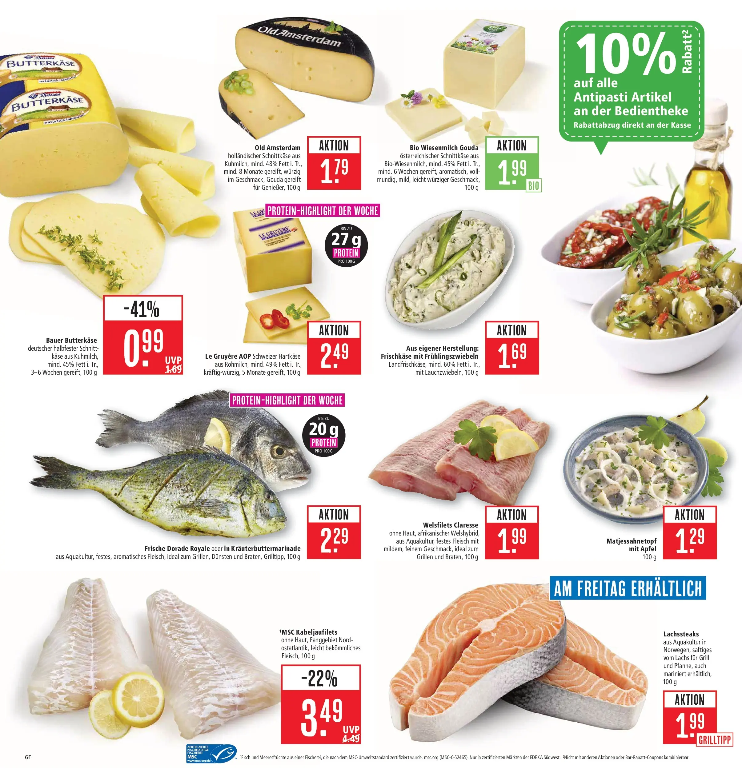 Marktkauf Prospekt Weil Am Rhein (ab 03.08.2026) » Angebote online | Seite: 6 | Produkte: Dorade, Fisch, Fleisch, Frischkase