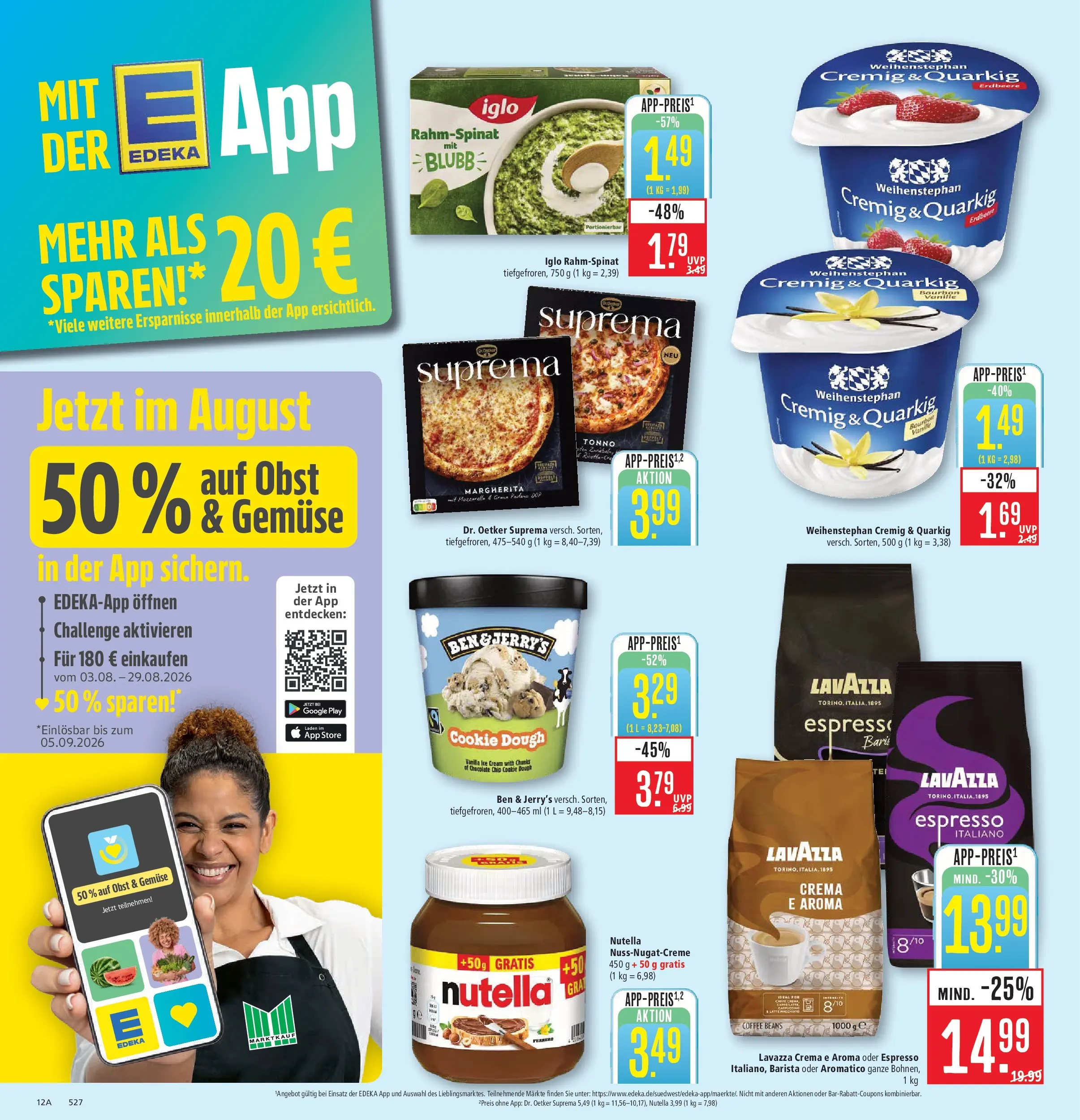 Marktkauf Prospekt Aschaffenburg (ab 03.08.2026) » Angebote online | Seite: 12 | Produkte: Lavazza, Gemüse, Obst, Bourbon