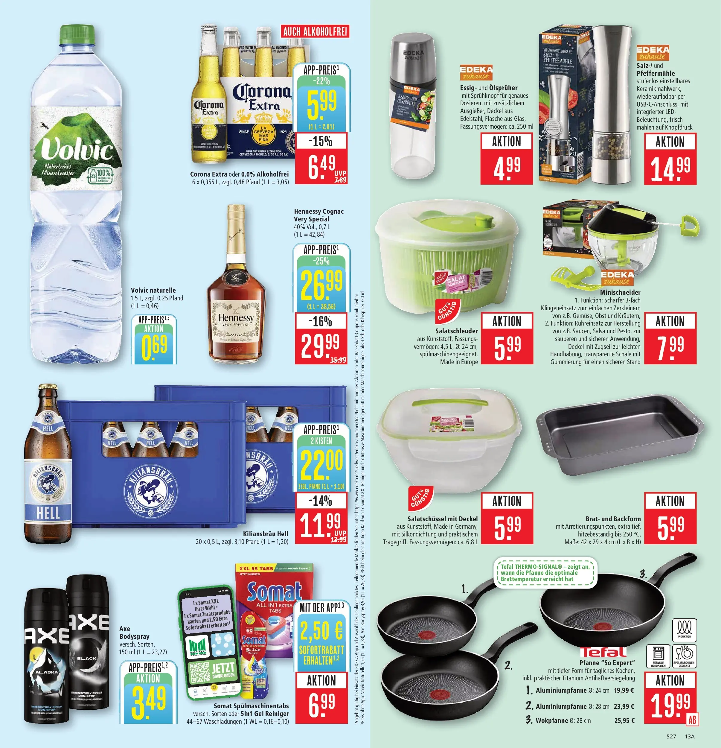 Marktkauf Prospekt Aschaffenburg (ab 03.08.2026) » Angebote online | Seite: 13 | Produkte: Obst, Spülmaschinentabs, Axe, Volvic