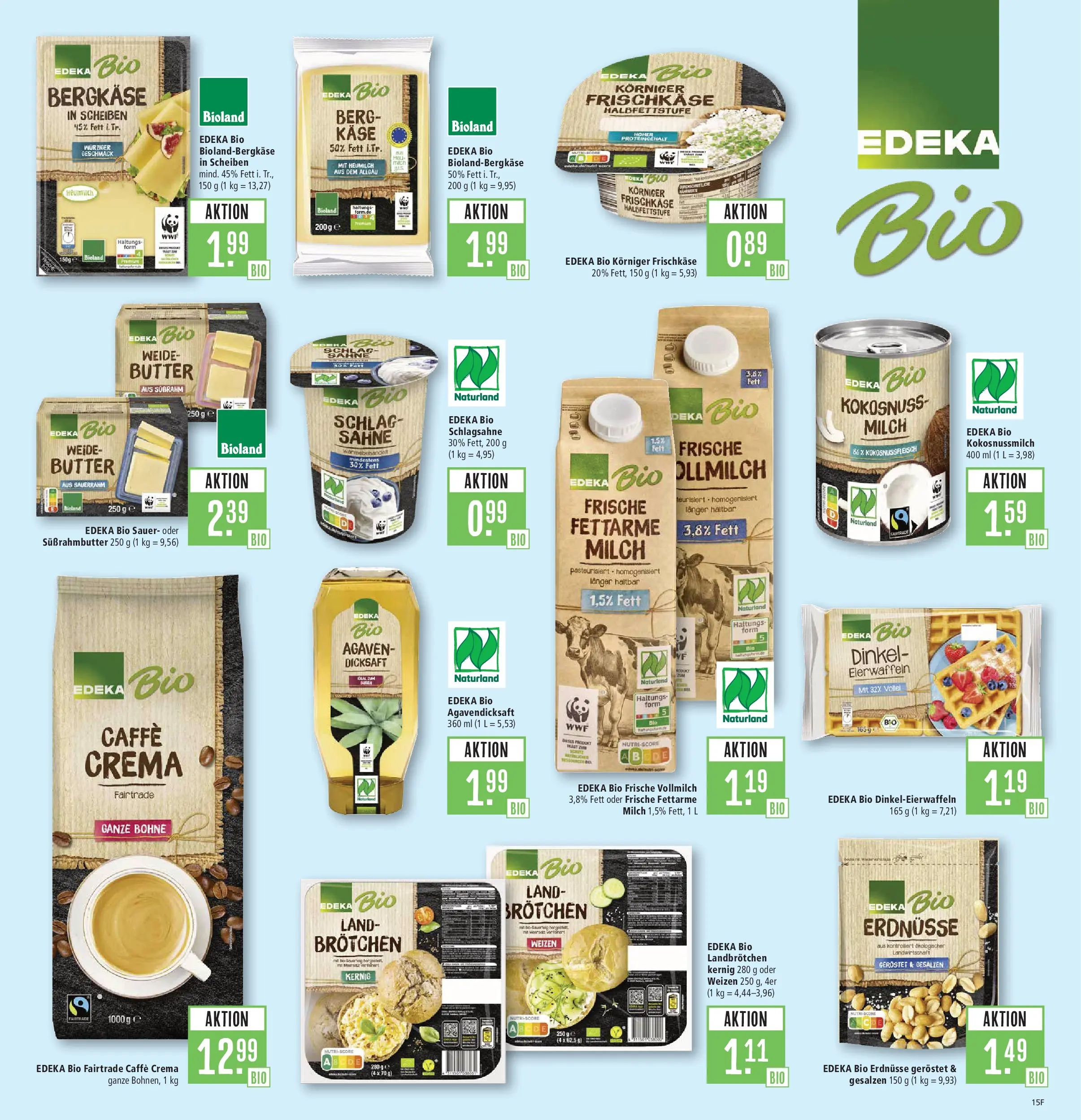 Marktkauf Prospekt Weil Am Rhein (ab 03.08.2026) » Angebote online | Seite: 15 | Produkte: Schlagsahne, Milch, Sauerrahm, Frischkase