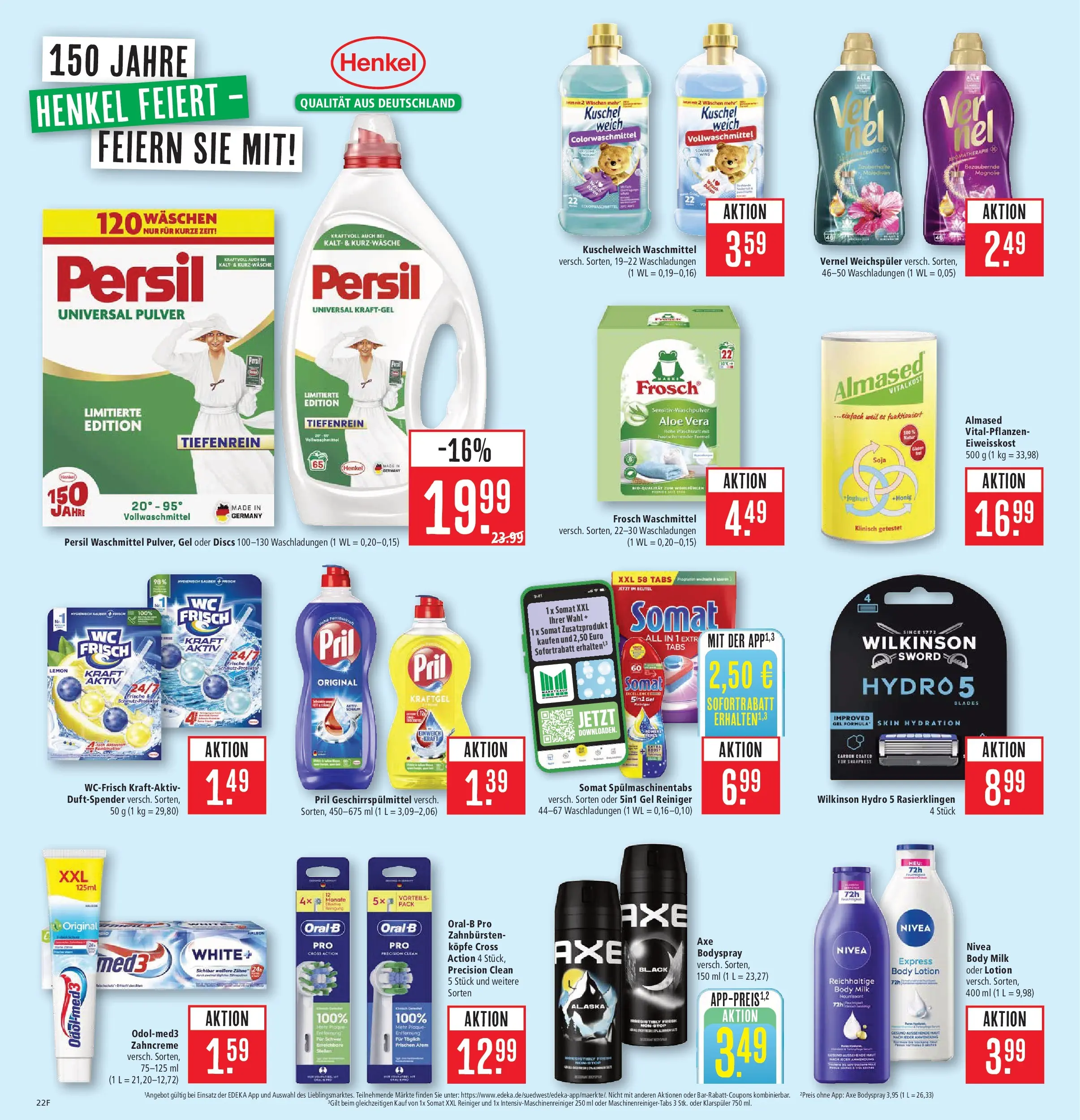 Marktkauf Prospekt Weil Am Rhein (ab 03.08.2026) » Angebote online | Seite: 26 | Produkte: Klarspüler, Geschirrspülmittel, Axe, Pril
