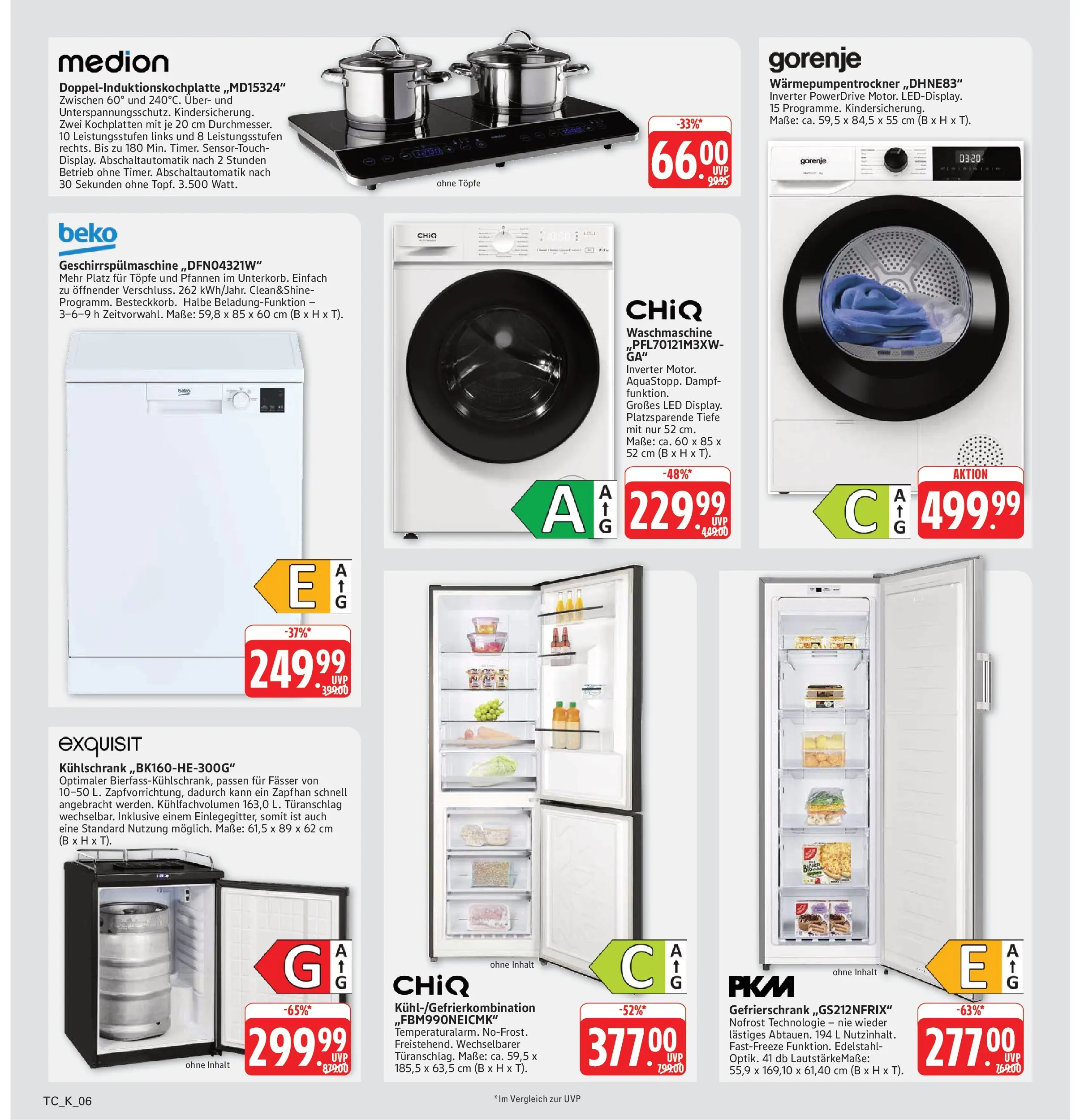 Marktkauf Prospekt Heidenheim (ab 03.08.2026) » Angebote online | Seite: 34 | Produkte: Gefrierschrank, Kühlschrank, Waschmaschine, Geschirrspülmaschine