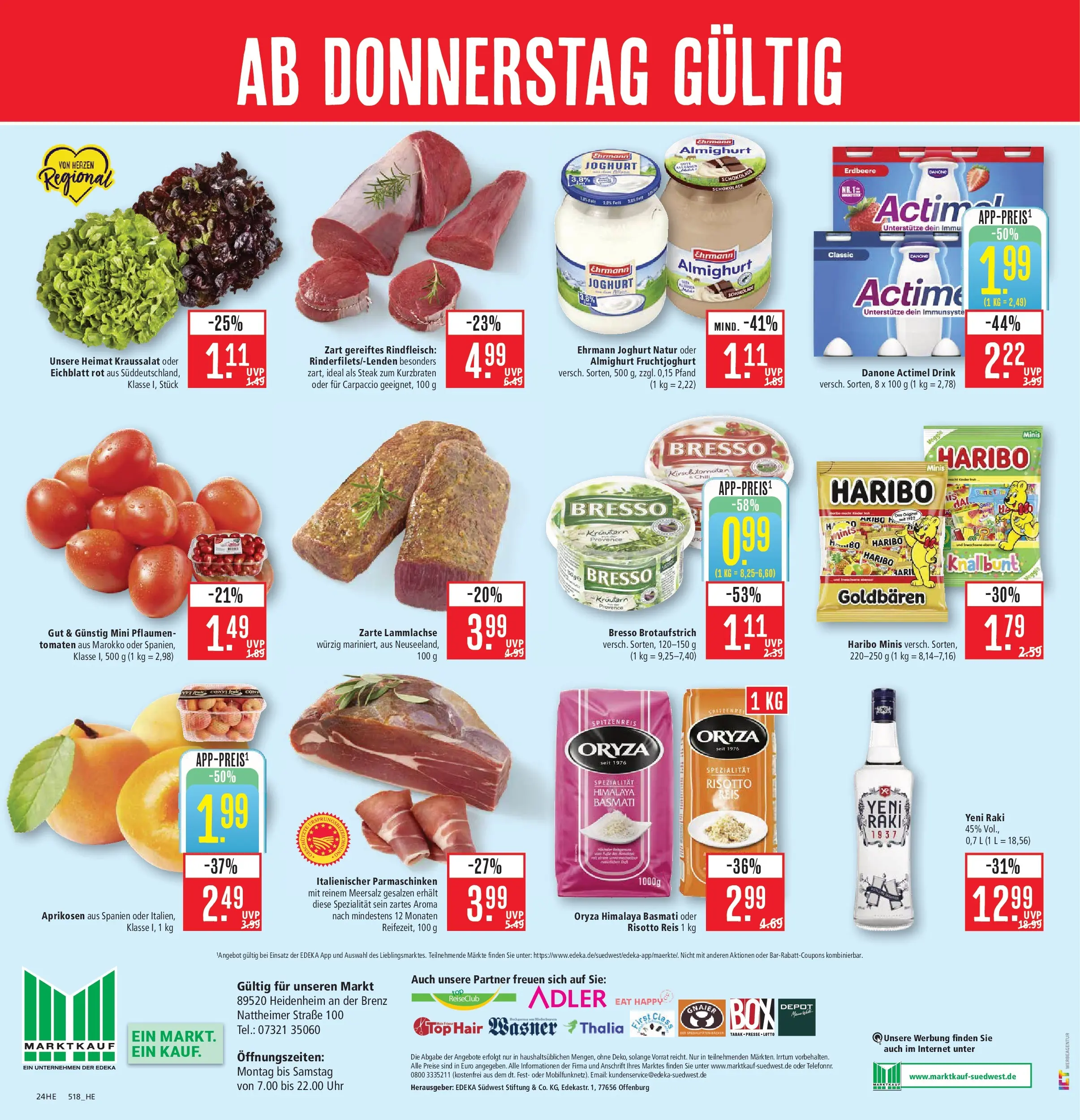 Marktkauf Prospekt Heidenheim (ab 03.08.2026) » Angebote online | Seite: 28 | Produkte: Top, Actimel, Rindfleisch, Steak