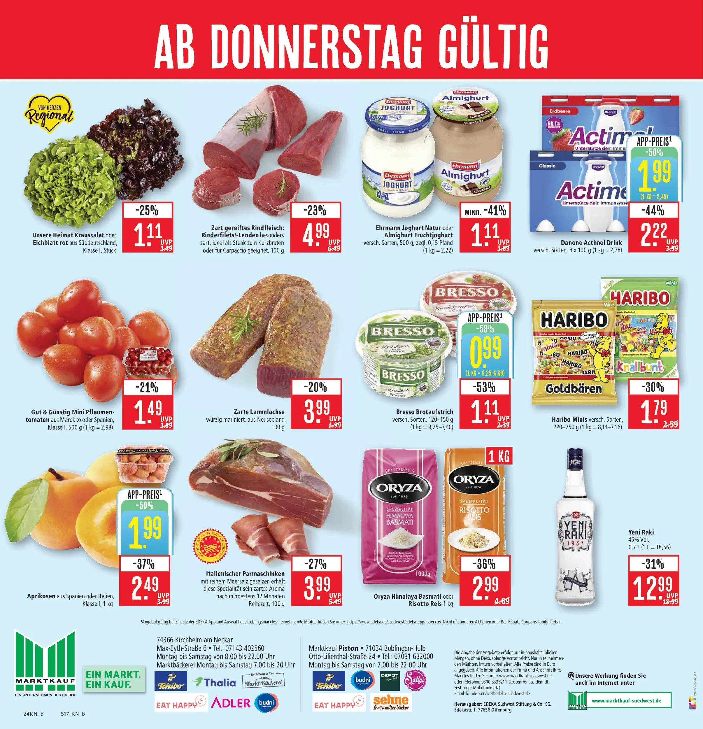 Marktkauf Prospekt Kirchheim (ab 03.08.2026) » Angebote online | Seite: 28 | Produkte: Haribo, Bresso, Rindfleisch, Uhr