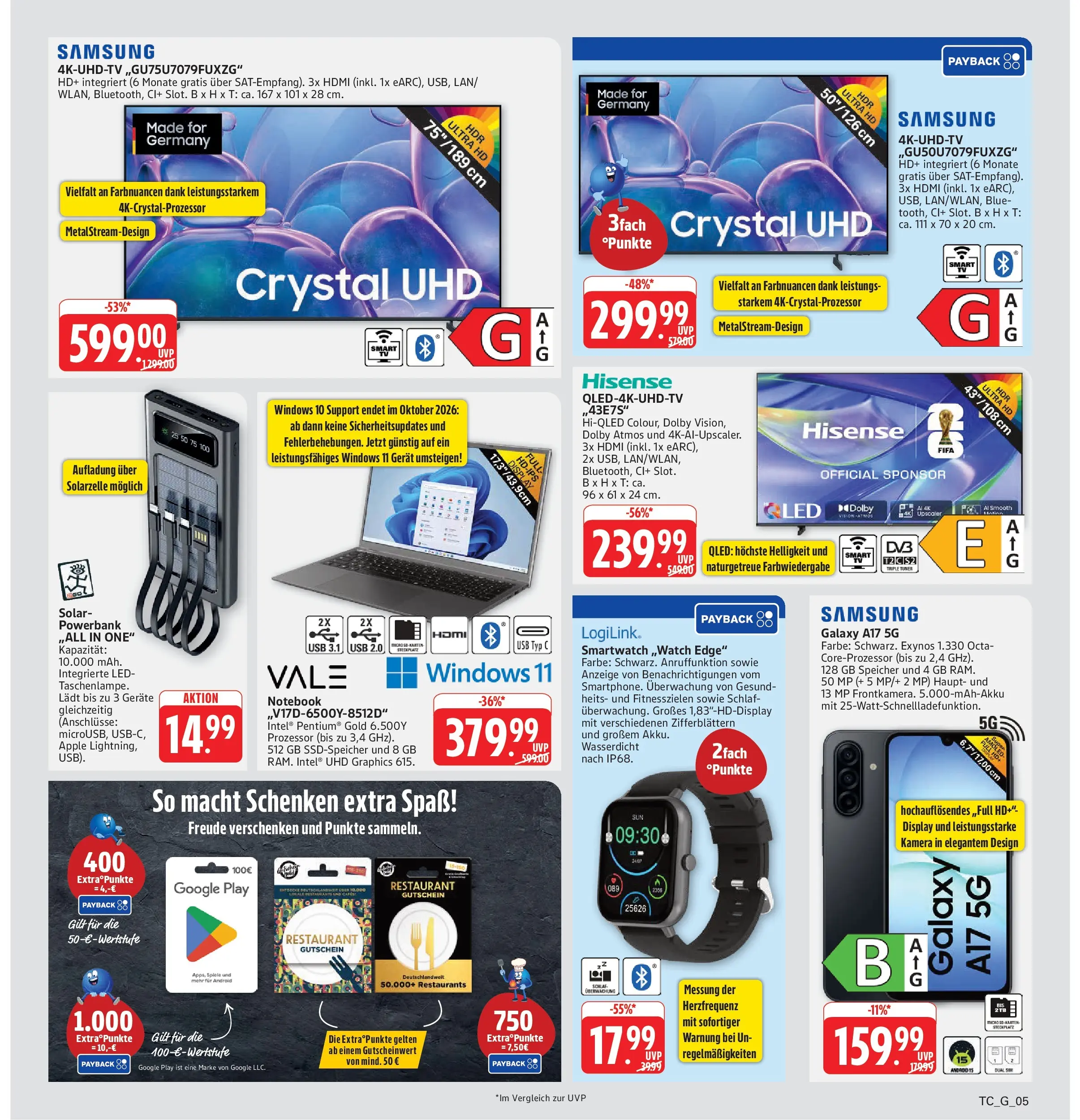 Marktkauf Prospekt Weil Am Rhein (ab 03.08.2026) » Angebote online | Seite: 33 | Produkte: USB, Hisense, Smartwatch, Apple