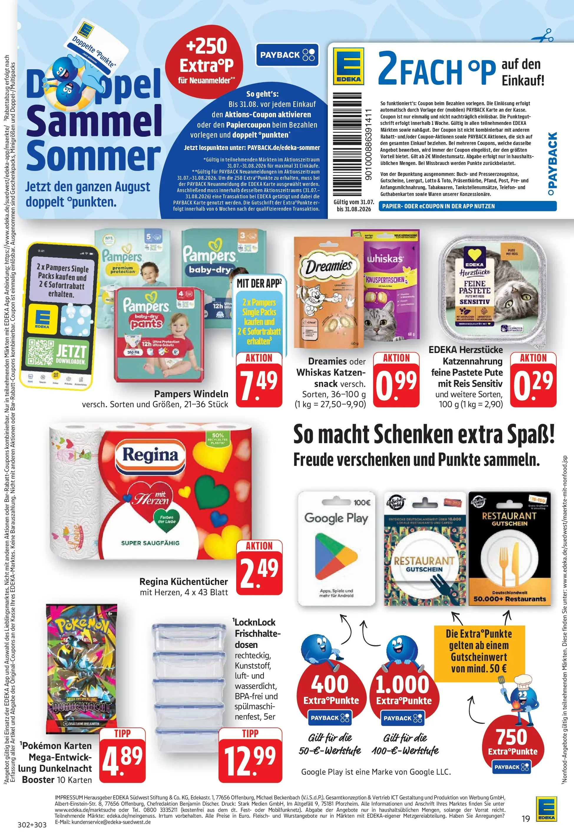 Edeka Prospekt Eislingen (ab 03.08.2026) » Angebote Online | Seite: 19 | Produkte: Pute, Reis, Telefon, Whiskas