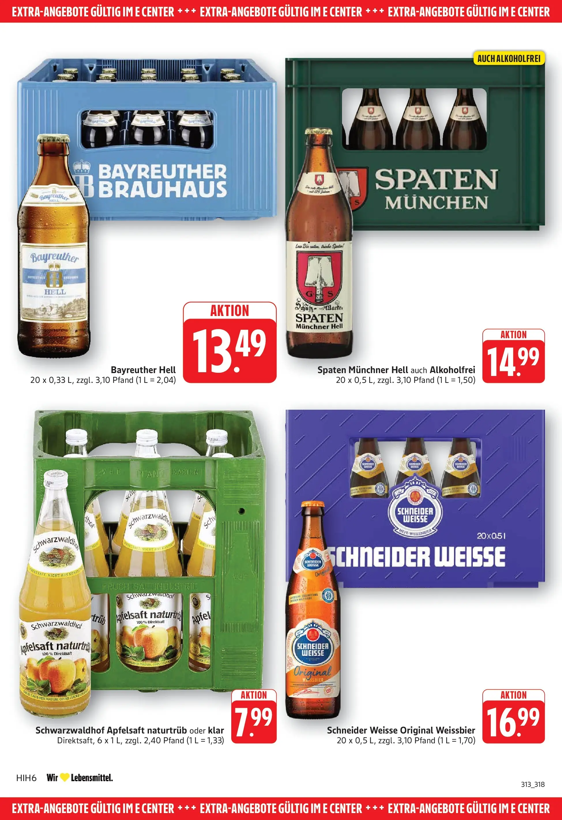 Edeka Prospekt Eislingen (ab 03.08.2026) » Angebote Online | Seite: 26 | Produkte: Bayreuther hell, Weißbier, Äpfel, Apfelsaft