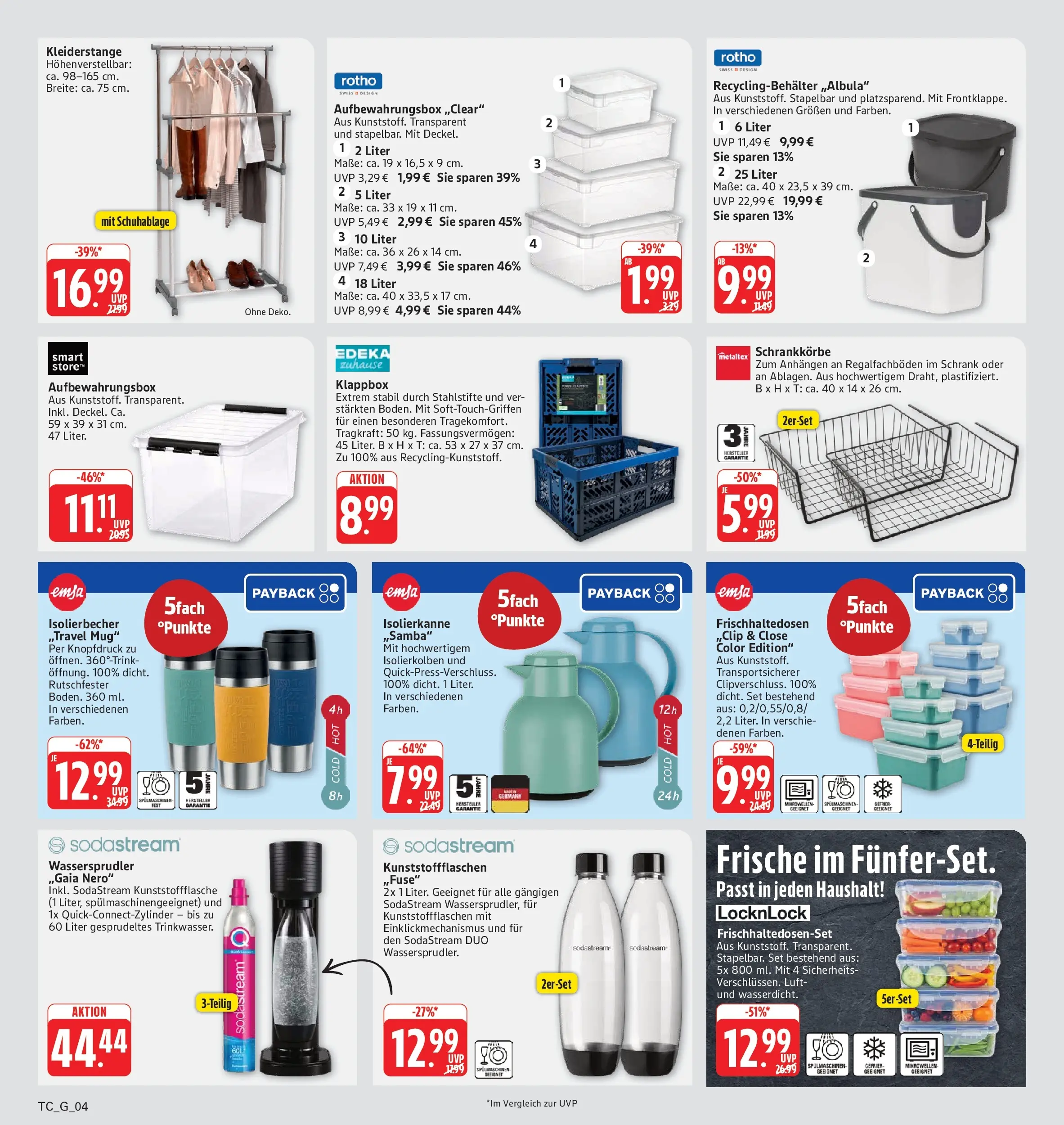 Edeka Prospekt Eislingen (ab 03.08.2026) » Angebote Online | Seite: 32 | Produkte: Schrank, Sodastream