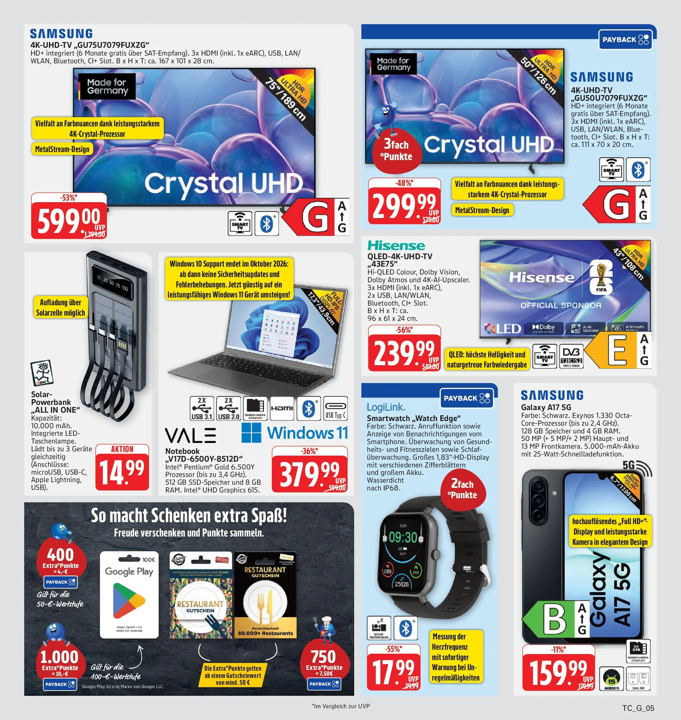 Edeka Prospekt Eislingen (ab 03.08.2026) » Angebote Online | Seite: 33 | Produkte: USB, Hisense, Samsung, Powerbank