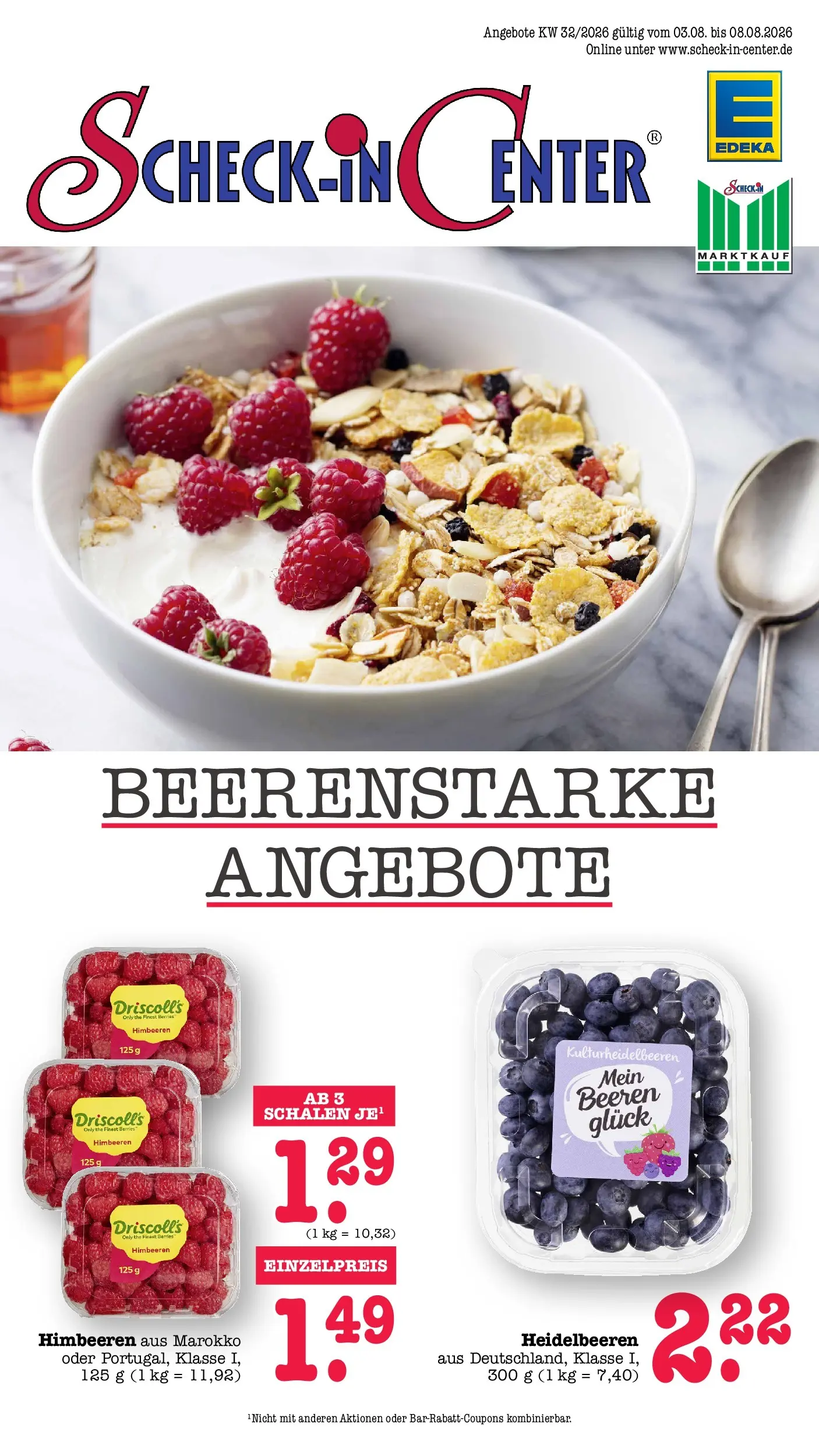 Edeka Prospekt Heidelberg (ab 03.08.2026) » Angebote Online | Seite: 1 | Produkte: Himbeeren, Heidelbeeren