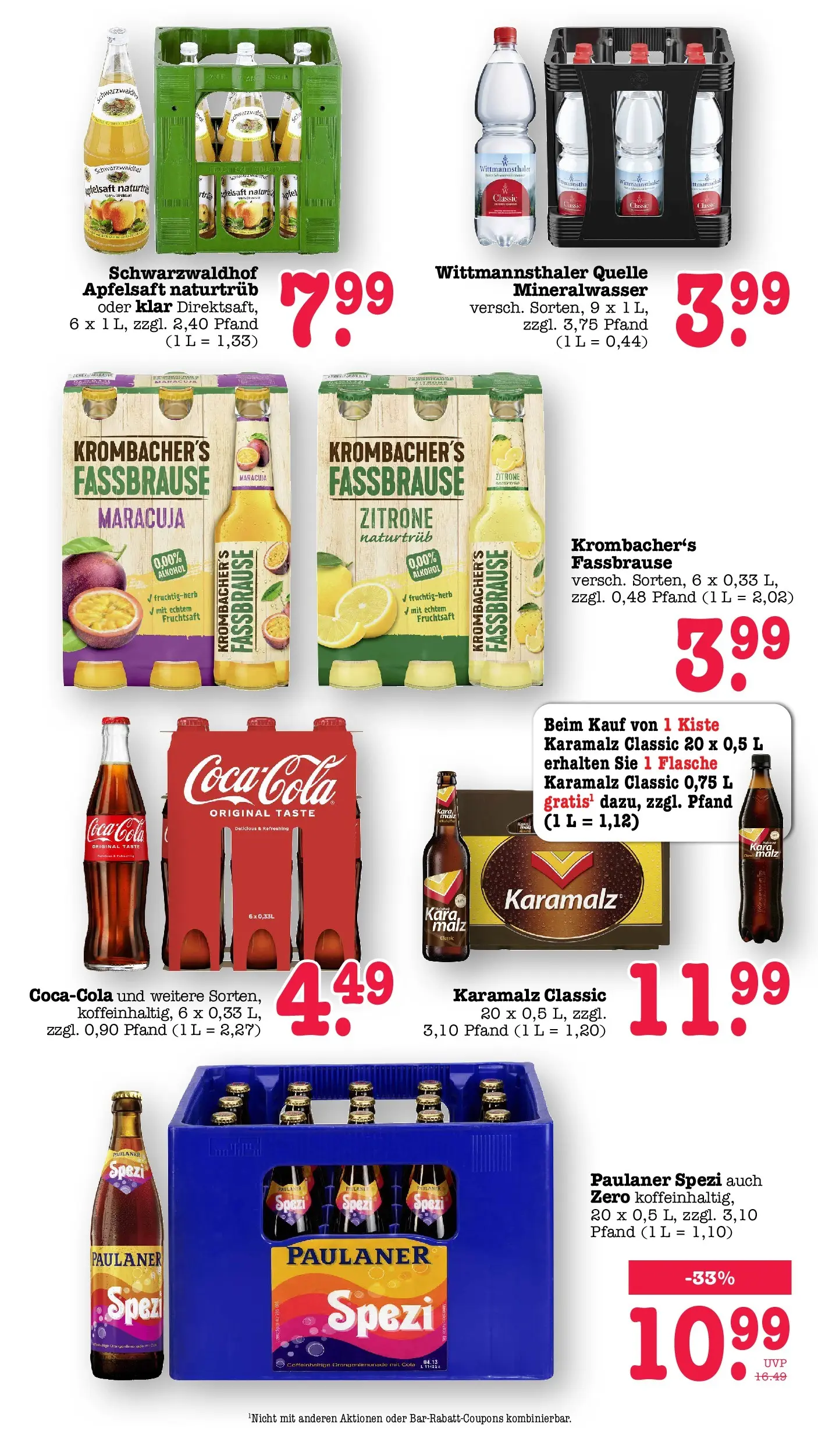 Edeka Prospekt Karlsruhe (ab 03.08.2026) » Angebote Online | Seite: 41 | Produkte: Coca cola, Cola, Zitrone, Fassbrause