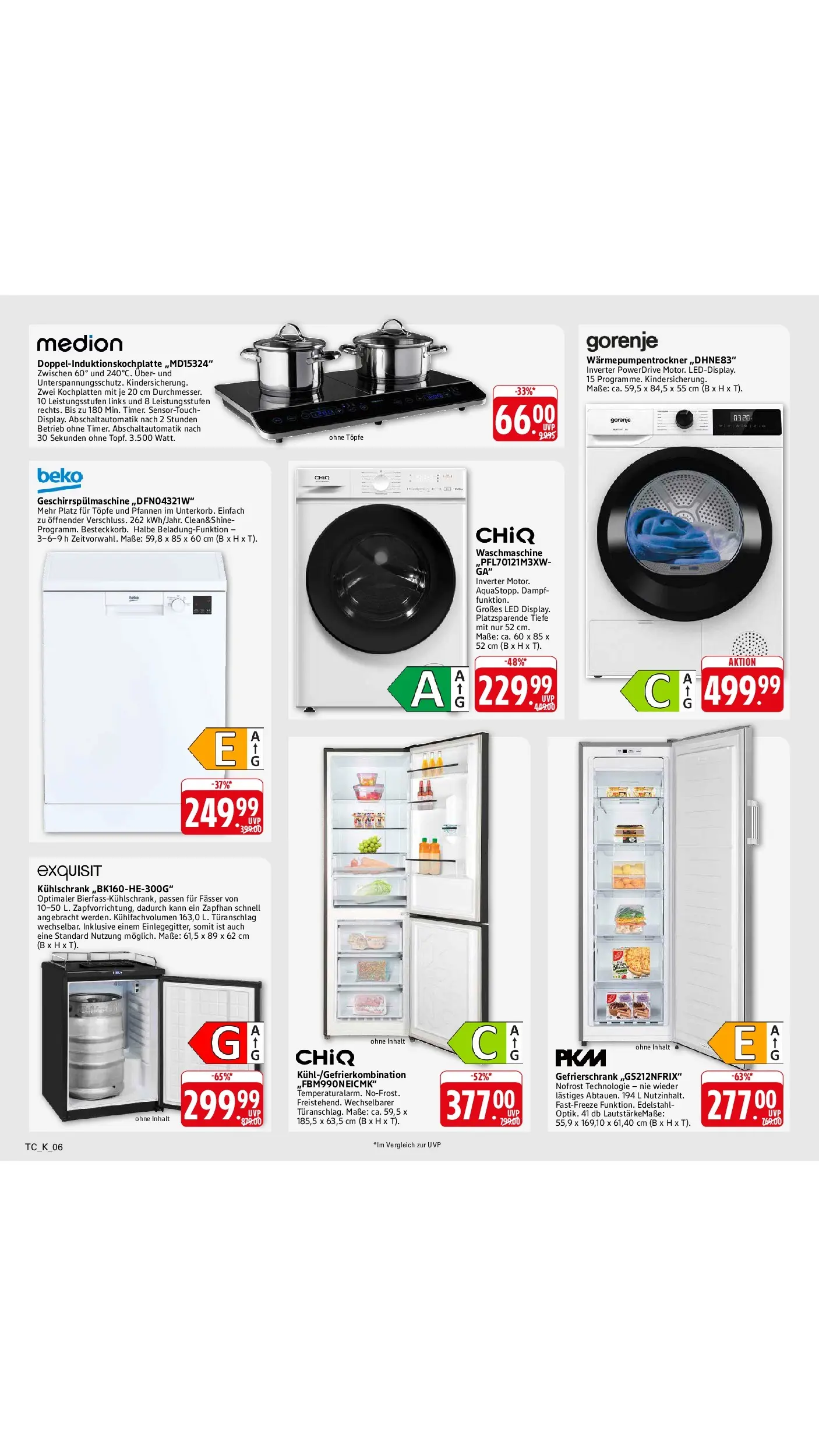 Edeka Prospekt Speyer (ab 03.08.2026) » Angebote Online | Seite: 55 | Produkte: Gorenje, Gefrierschrank, Kühlschrank, Geschirrspülmaschine