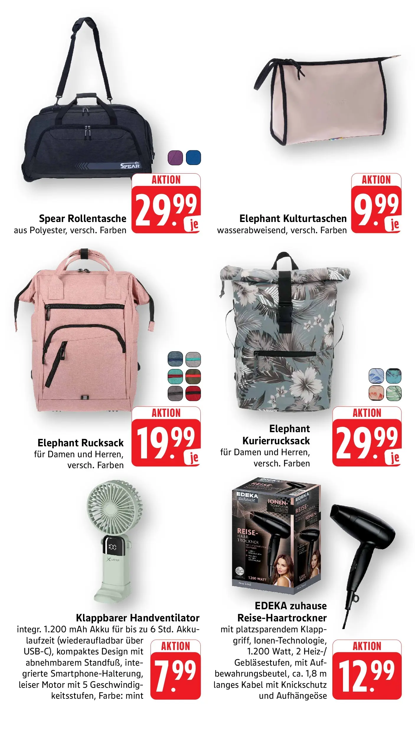 Edeka Prospekt Offenburg (ab 03.08.2026) » Angebote Online | Seite: 57 | Produkte: Kabel, Trockner, Rucksack