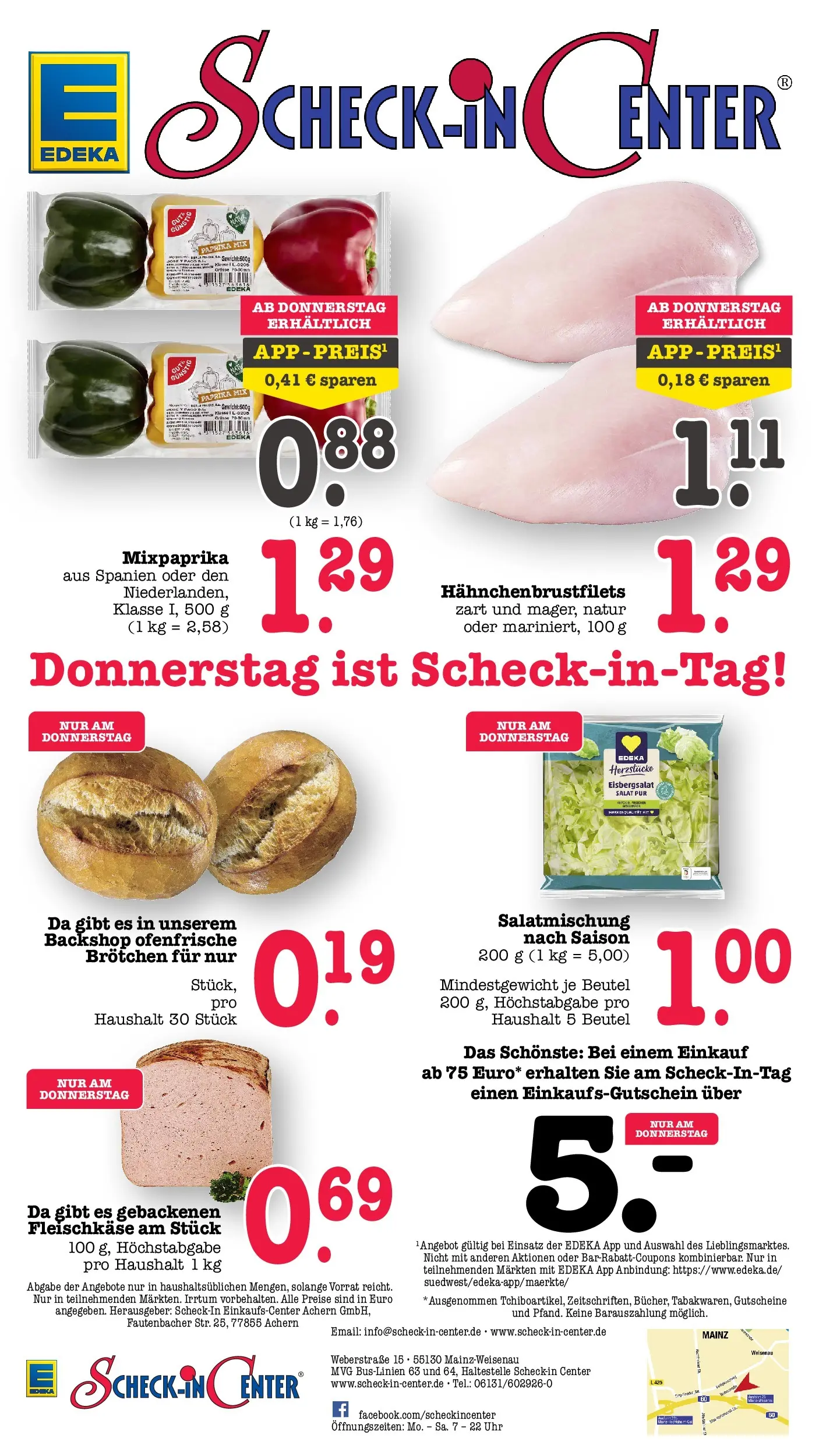 Edeka Prospekt Mainz-Weisenau (ab 03.08.2026) » Angebote Online | Seite: 63 | Produkte: Gewicht, Eisbergsalat, Ofenfrische, Salat