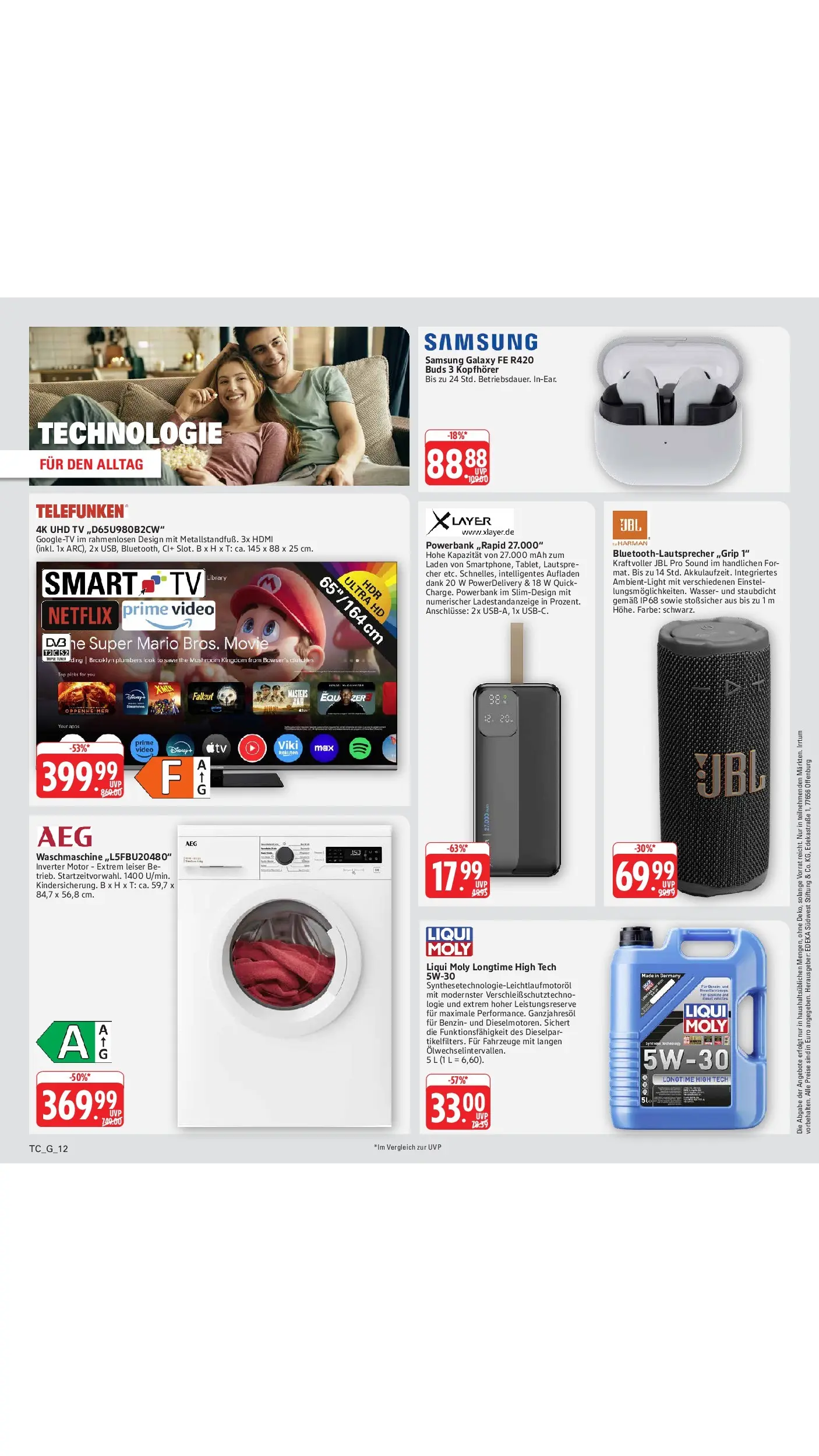 Edeka Prospekt Mainz-Weisenau (ab 03.08.2026) » Angebote Online | Seite: 77 | Produkte: Samsung, Smart TV, Powerbank, TV