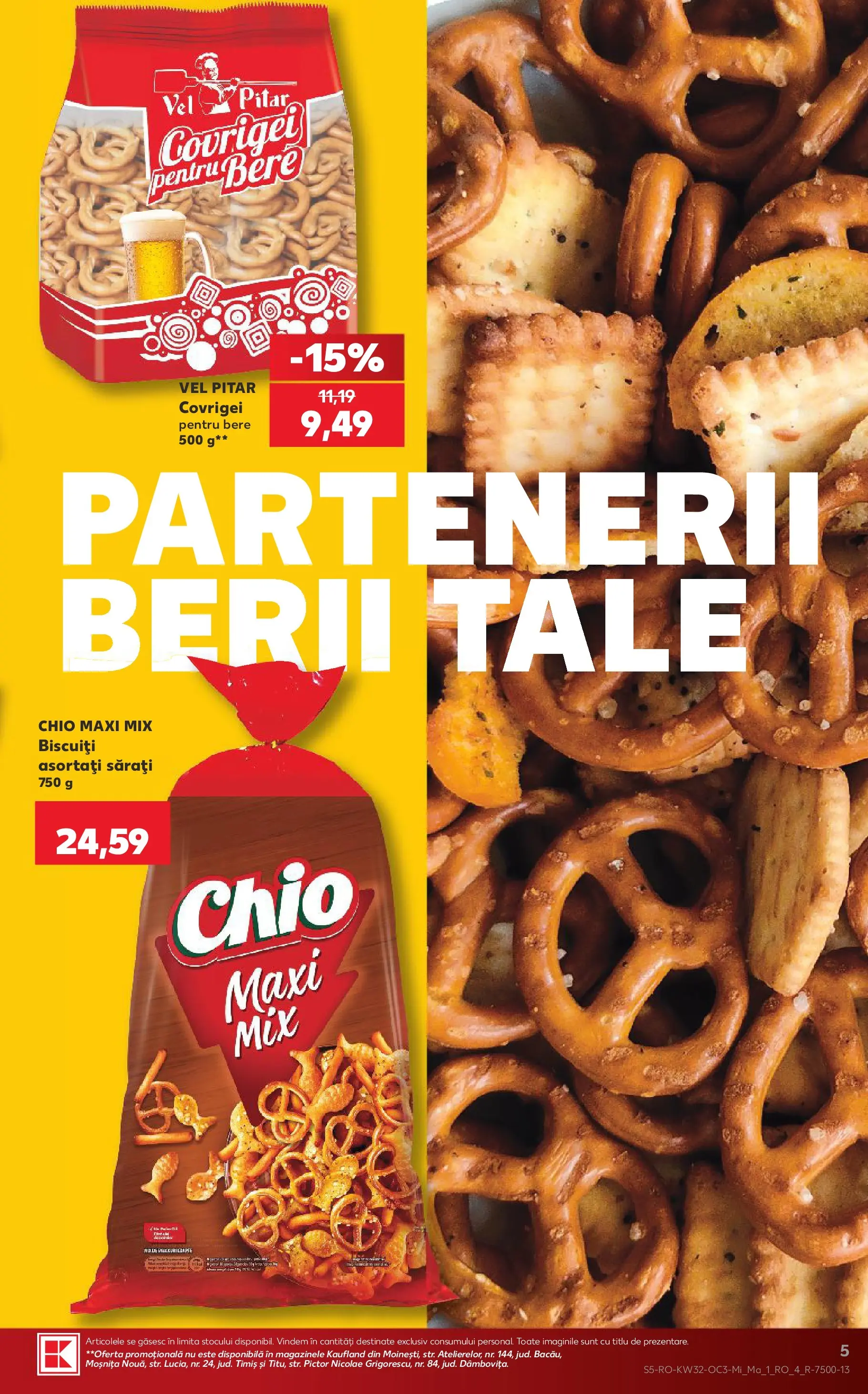 Kaufland Viseu de Sus 05.08.2026 - Revista si Oferta | Pagină: 5 | Produse: Covrigei, Bere, Biscuiți
