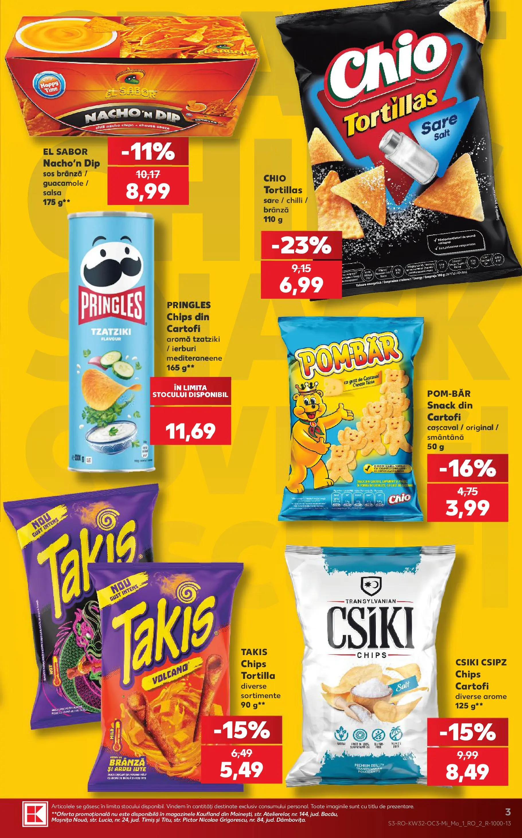 Kaufland Constanța 05.08.2026 - Revista si Oferta | Pagină: 3 | Produse: Cașcaval, Ardei, Cartofi, Sos