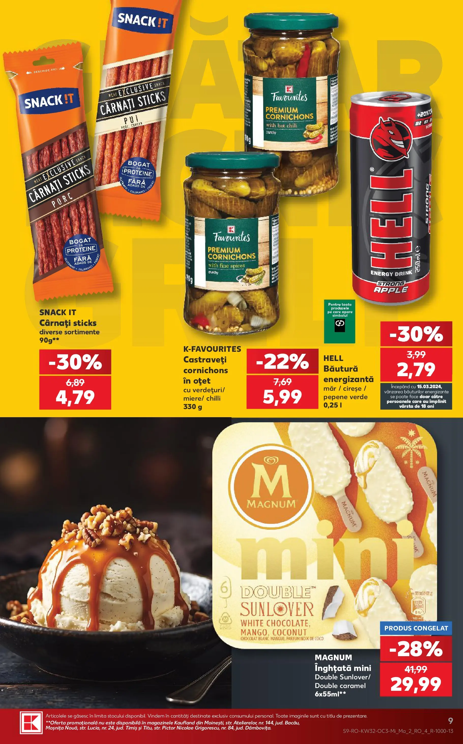 Kaufland Constanța 05.08.2026 - Revista si Oferta | Pagină: 9 | Produse: Chilli, Oțet, Cireșe, Castraveți