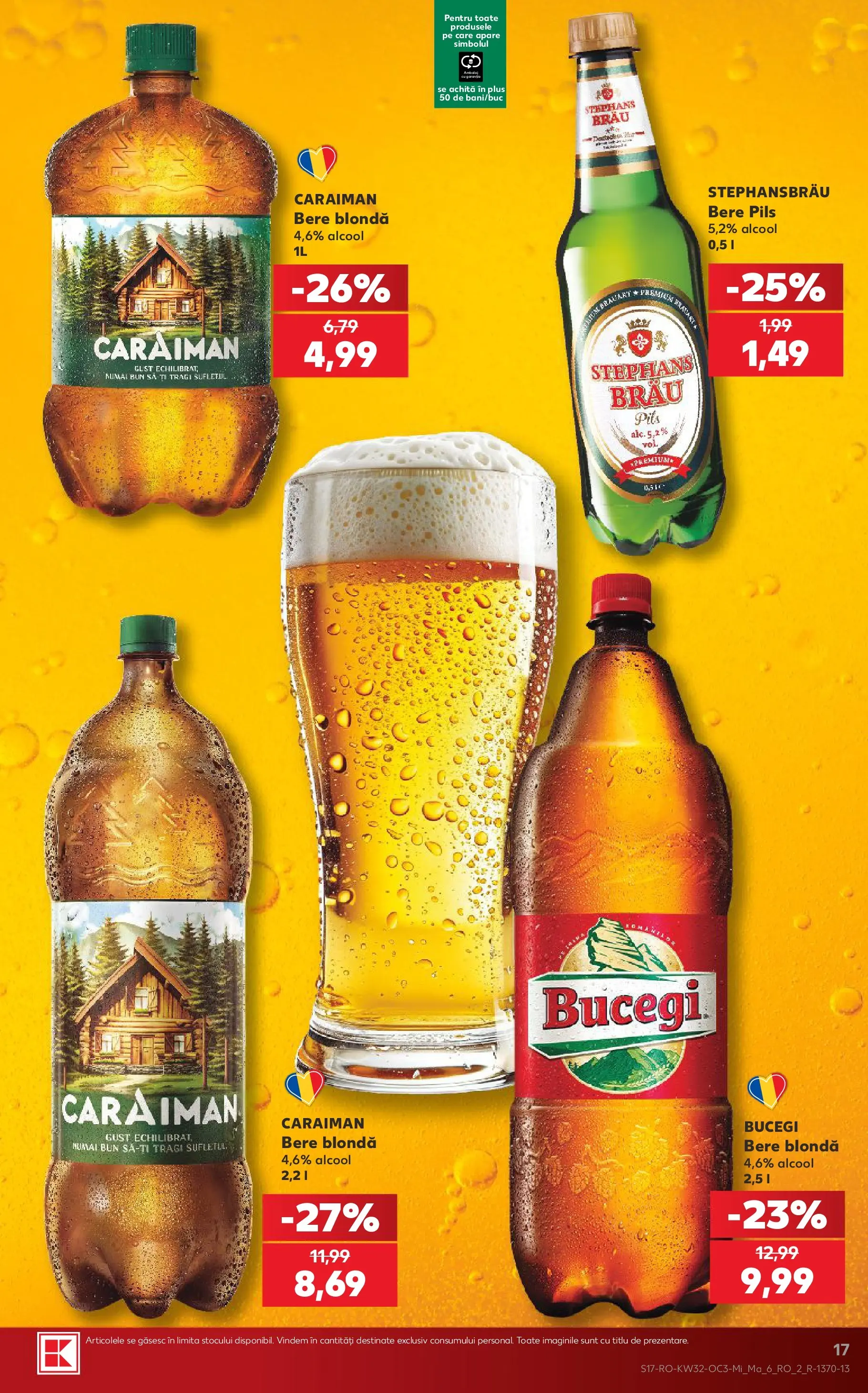 Kaufland Vaslui 05.08.2026 - Revista si Oferta | Pagină: 17 | Produse: Bere