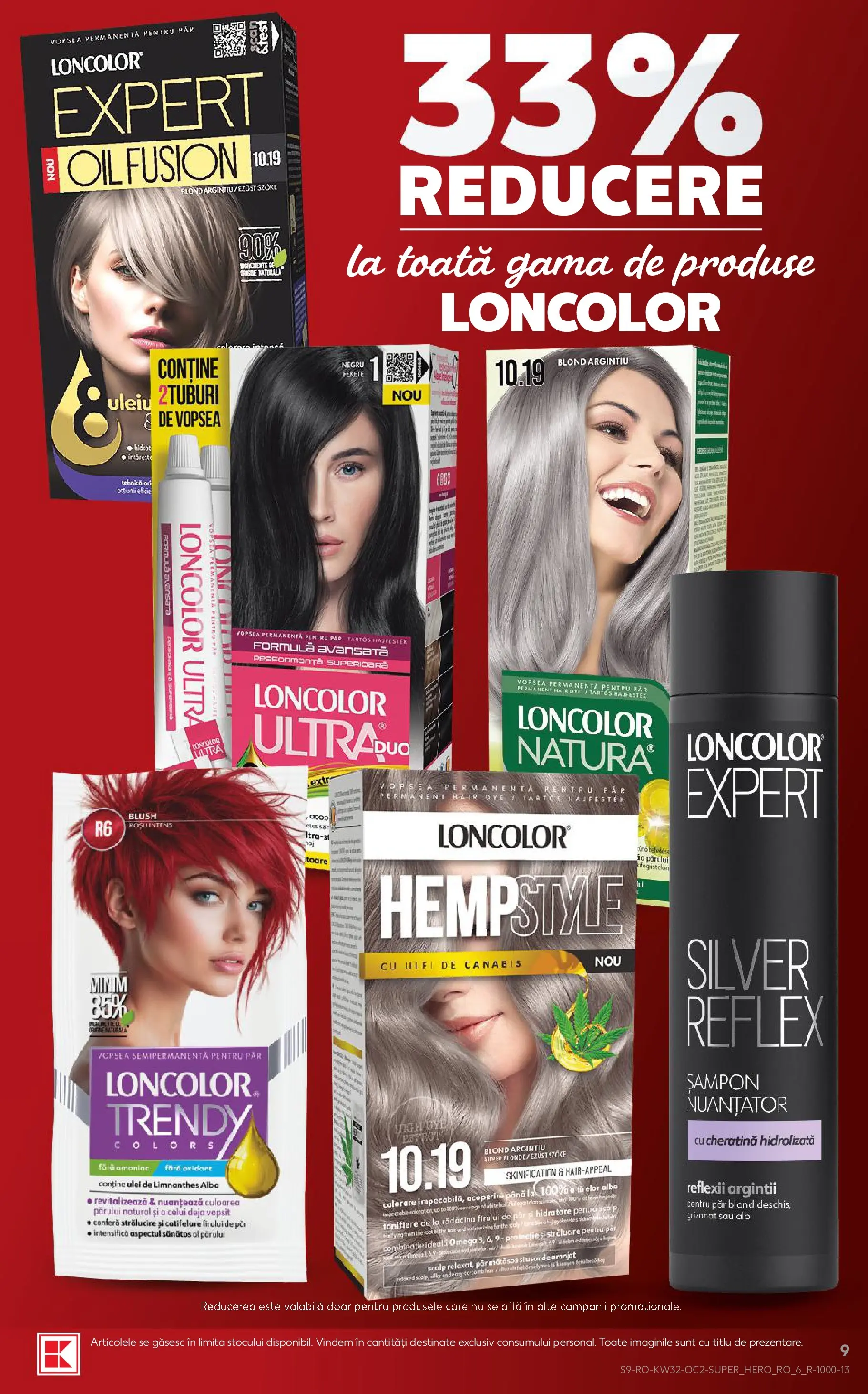 Kaufland Slatina 05.08.2026 - Revista si Oferta | Pagină: 9 | Produse: Vopsea, Chaussures de ski, Blush, Șampon