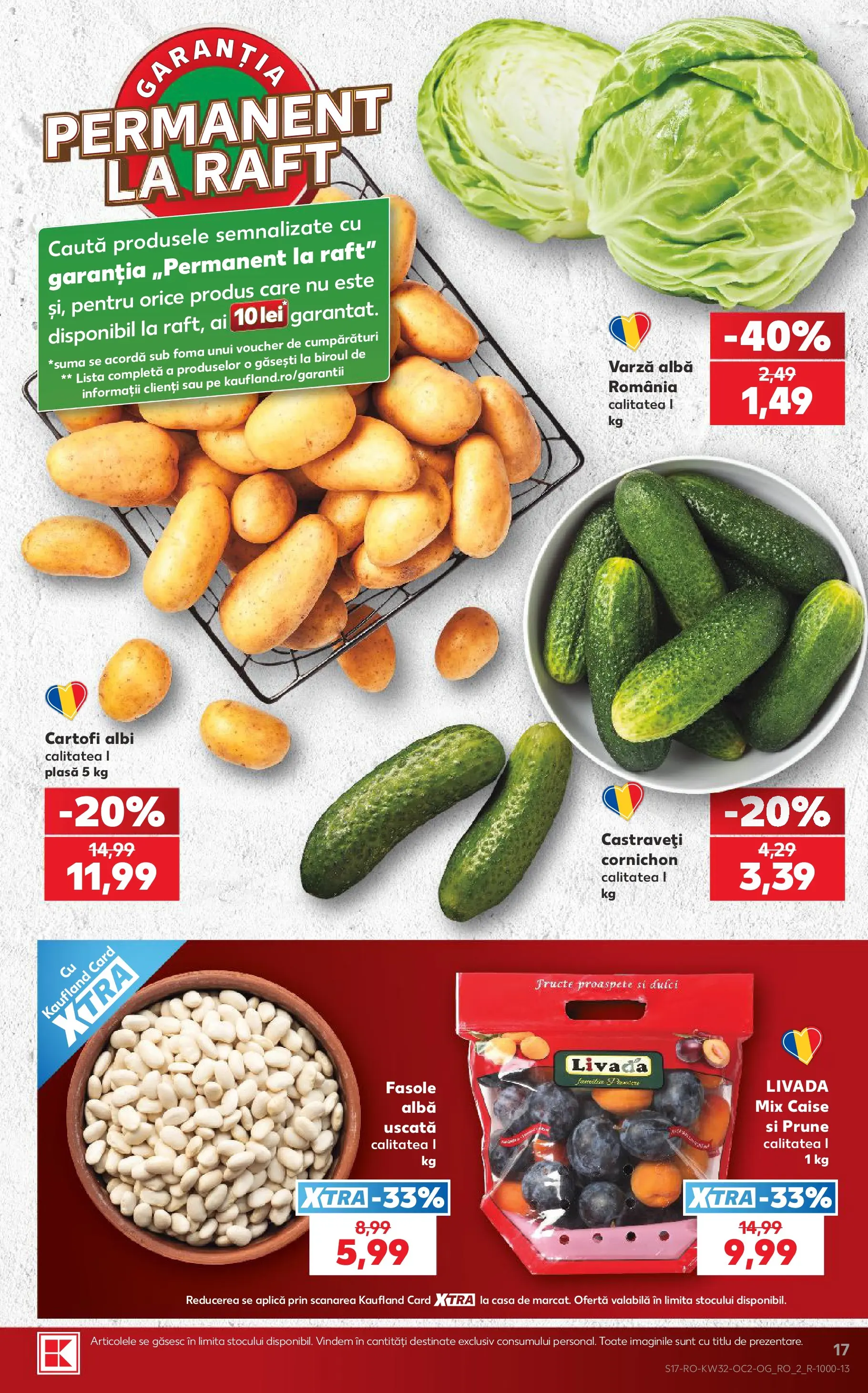Kaufland Slatina 05.08.2026 - Revista si Oferta | Pagină: 17 | Produse: Prune, Castraveți, Cartofi, Fructe