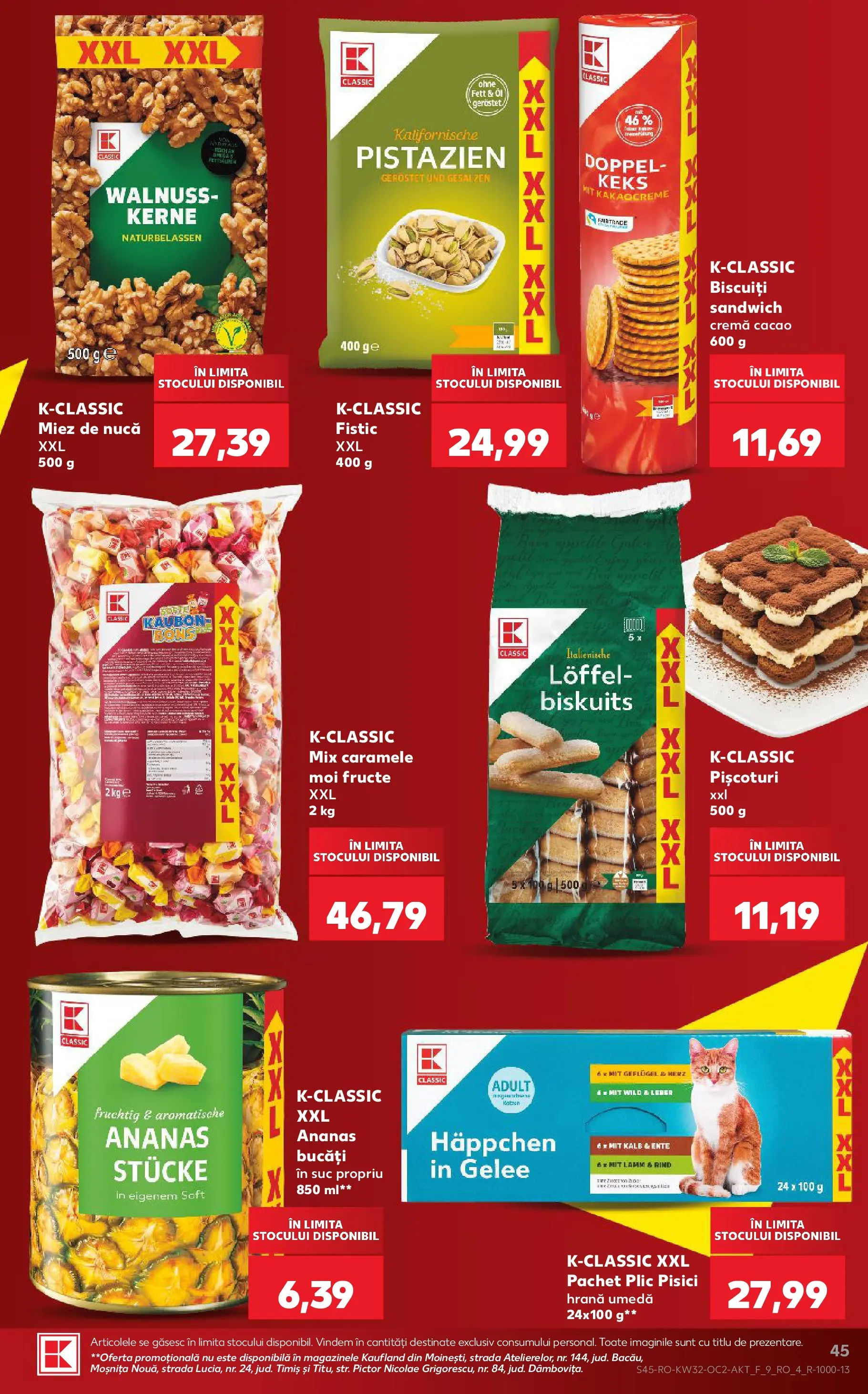 Kaufland Slatina 05.08.2026 - Revista si Oferta | Pagină: 45 | Produse: Cremă, Ananas, Fructe, Caramele