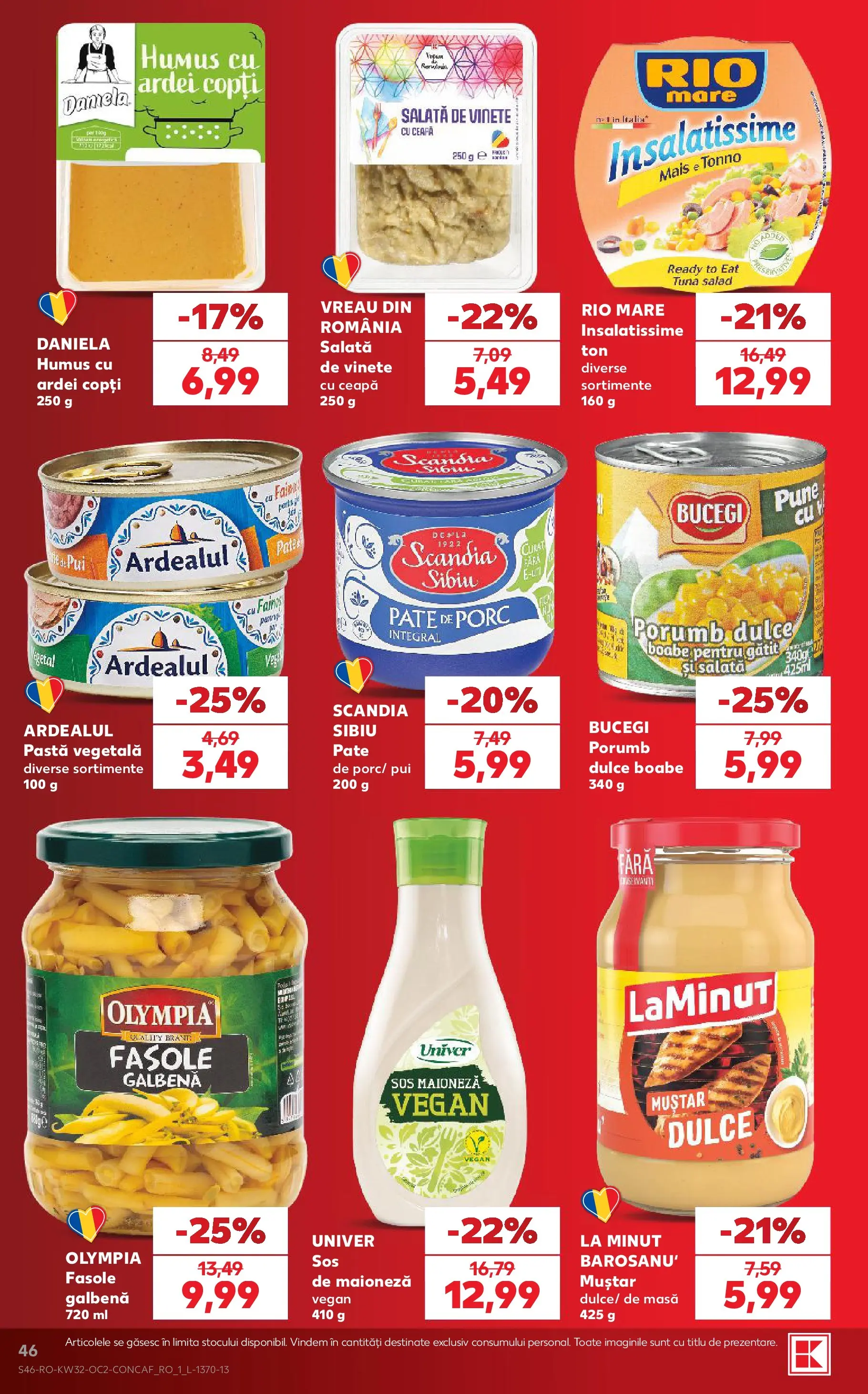 Kaufland Curtea de Argeș 05.08.2026 || Revista si Oferte | Pagină: 46 | Produse: Masă, Ardei, Maioneză, Sos Kaufland Curtea de Argeș 05.08.2026 - Revista si Oferta | Pagină: 46 | Produse: Masă, Ardei, Maioneză, Sos