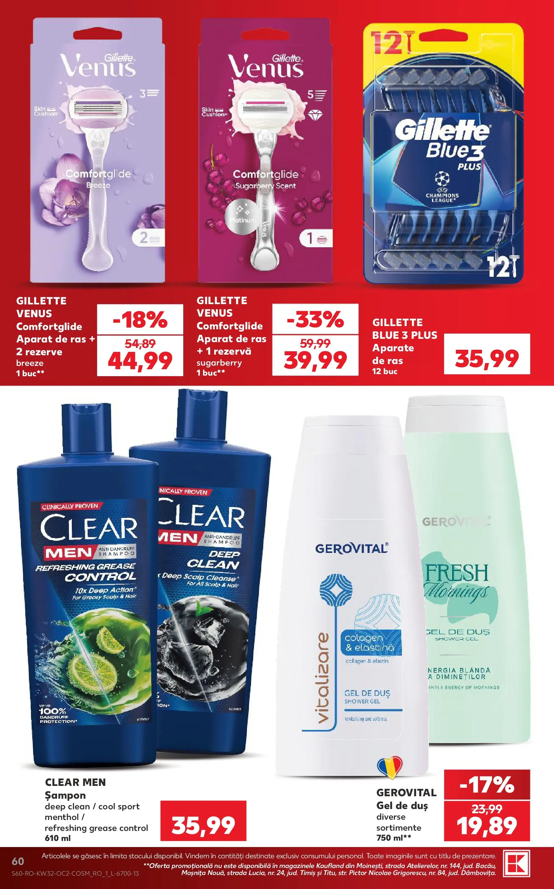 Kaufland Slatina 05.08.2026 - Revista si Oferta | Pagină: 60 | Produse: Simit, Duș, Șampon, Gel de duș