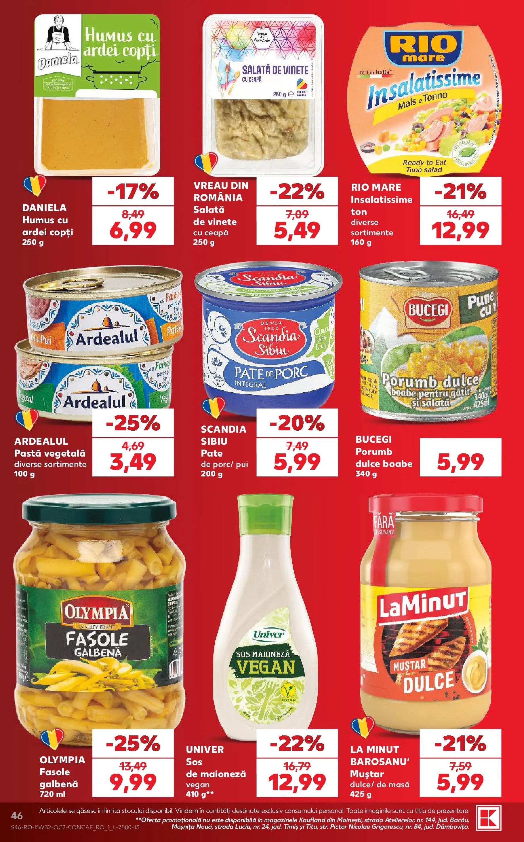 Kaufland Viseu de Sus 05.08.2026 || Revista si Oferte | Pagină: 46 | Produse: Masă, Salată, Porumb, Ceapă Kaufland Viseu de Sus 05.08.2026 - Revista si Oferta | Pagină: 46 | Produse: Masă, Salată, Porumb, Ceapă