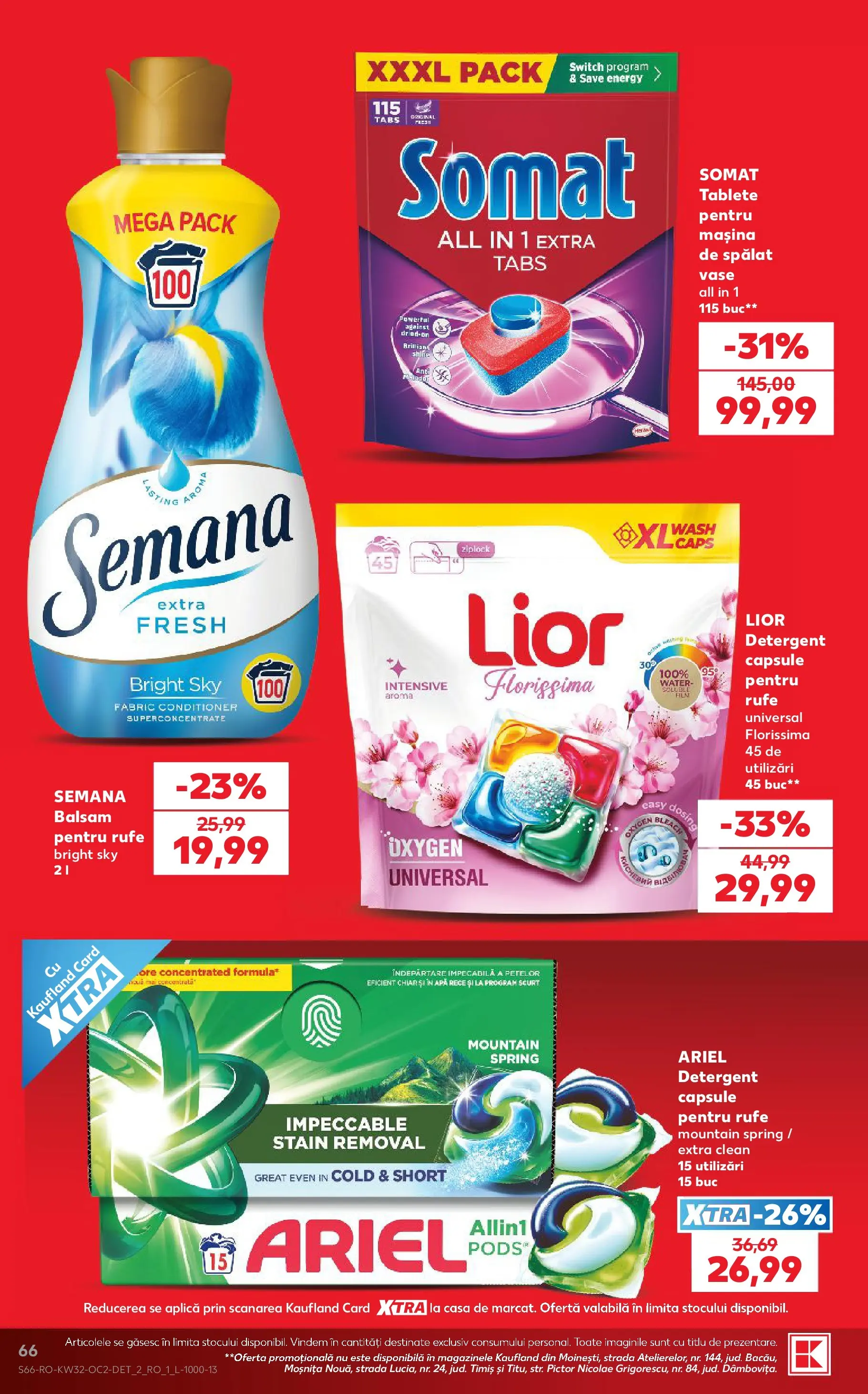 Kaufland Slatina 05.08.2026 - Revista si Oferta | Pagină: 66 | Produse: Pomelo, Balsam, Detergent