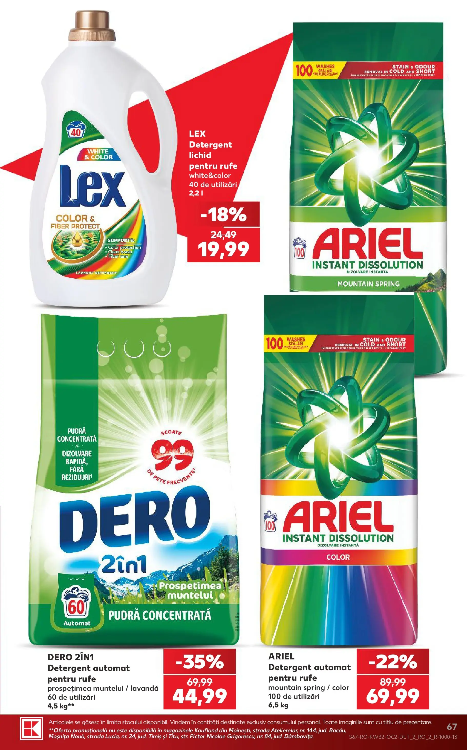 Kaufland Slatina 05.08.2026 - Revista si Oferta | Pagină: 67 | Produse: Pomelo, Kedi Ödül Oyuncakları, Pudră, Detergent
