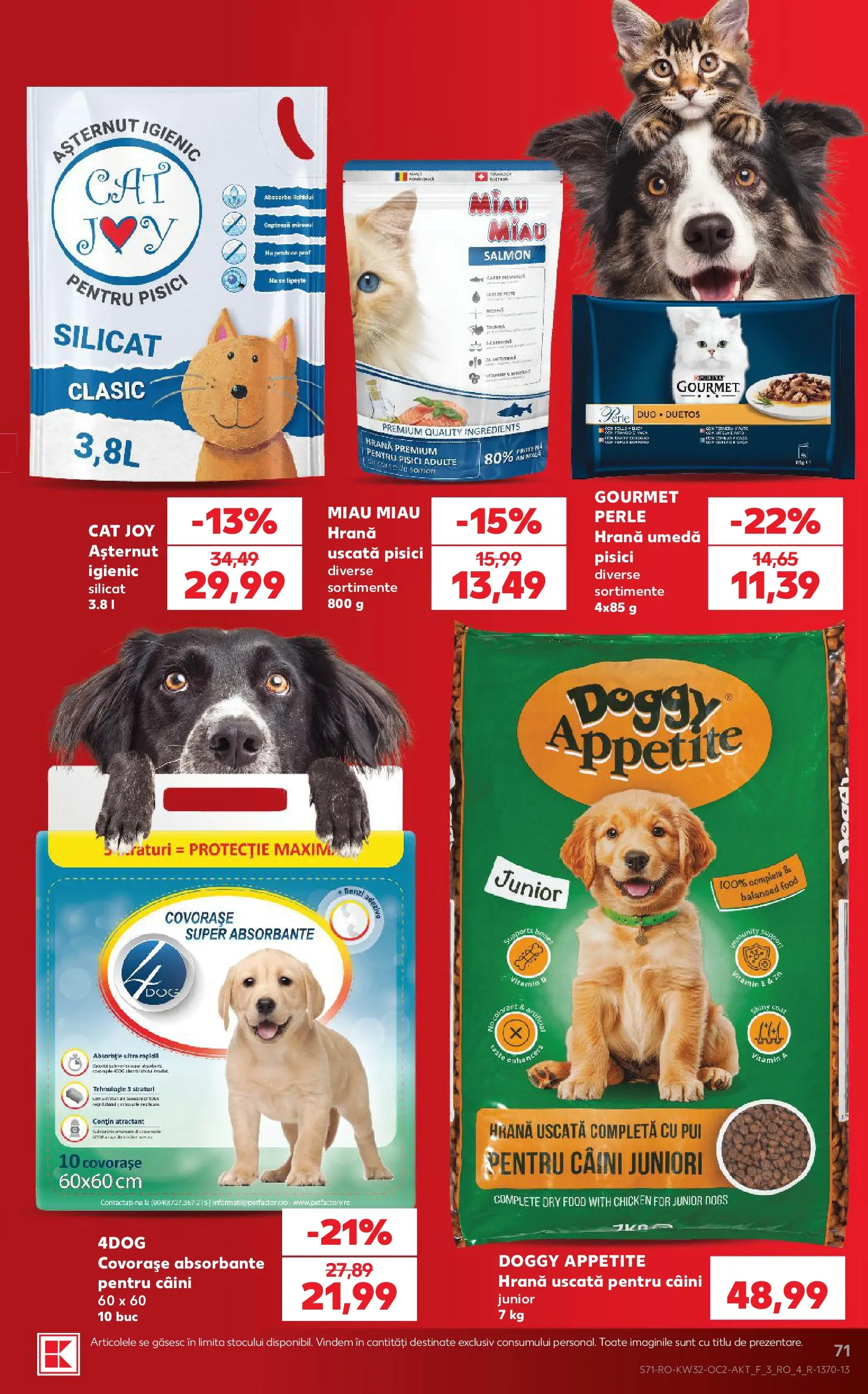 Kaufland Slatina 05.08.2026 - Revista si Oferta | Pagină: 71 | Produse: Akrilik boya, Hacıyatmaz Kedi Oyuncağı, Absorbante