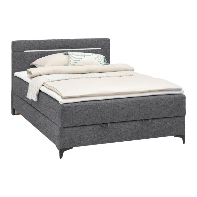 Boxbett Jerry in Grau ca. 120x200cm