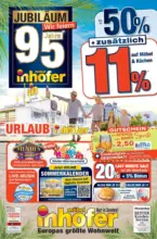 M&ouml;bel Inhofer 95 Jahre Jubil&auml;um - bis 29.08.2026
