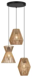 H&auml;ngeleuchte Naturm in Naturfarben max. 25 Watt