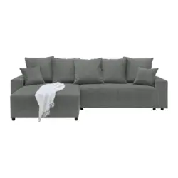 Ecksofa Alatri Graphitfarben