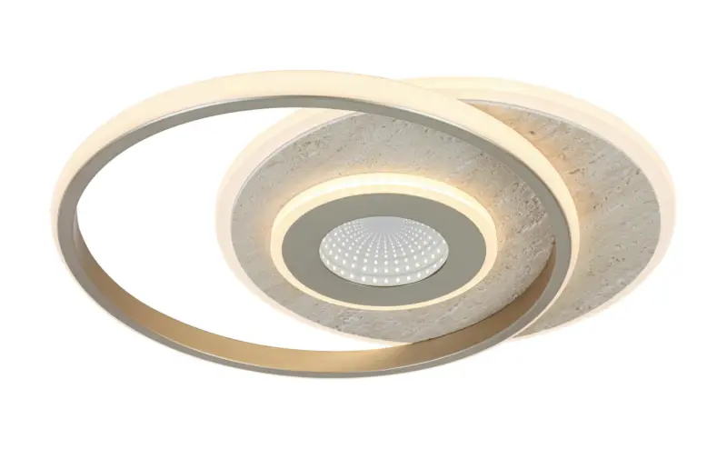 LED-Deckenleuchte Pul Champagnerfarben max. 24 Watt Deckenlampe