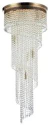 Kronleuchter Cascade Goldfarben max. 60 Watt