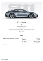 Porsche 911 Carrera - au 30.09.2026