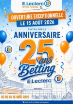 E.Leclerc ANNIVERSAIRE MAGASIN 1 - au 15.08.2026