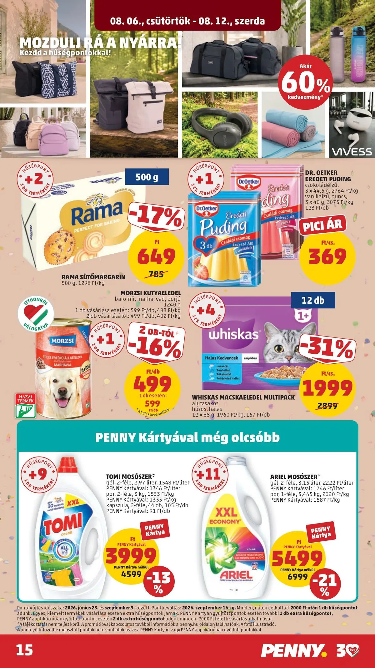 PENNY - Penny újság érvényessége 2026.08.12-ig: 2026.08.06.-tól lapozható | Oldal: 15