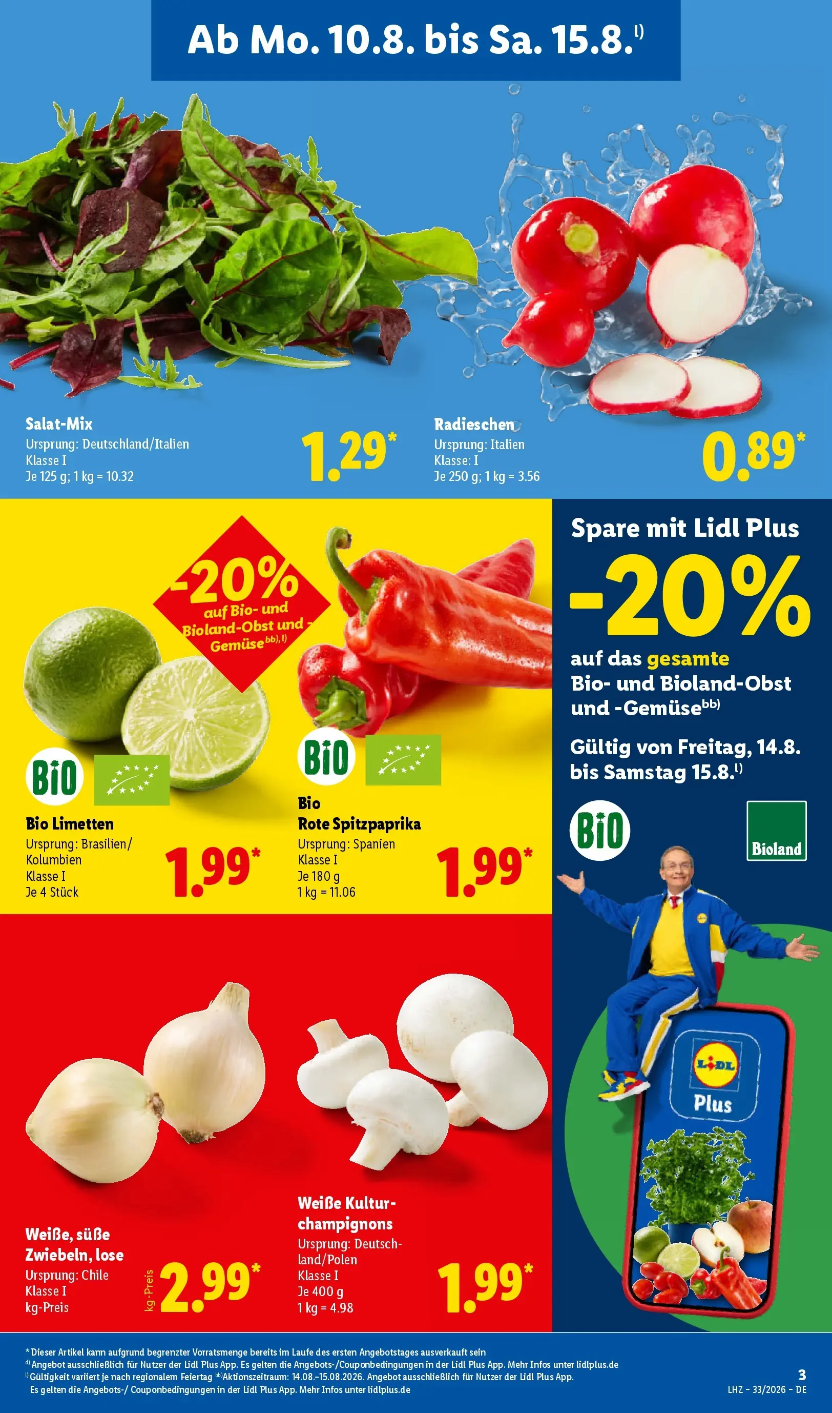 Lidl Prospekt Villingen-schwenningen (ab 10.08.2026) ยป Angebote online | Seite: 3 | Produkte: Limetten, Champignons Lidl Prospekt Villingen-schwenningen (ab 10.08.2026) zum Blรคttern ยป Angebote | Seite: 3 | Produkte: Limetten, Champignons